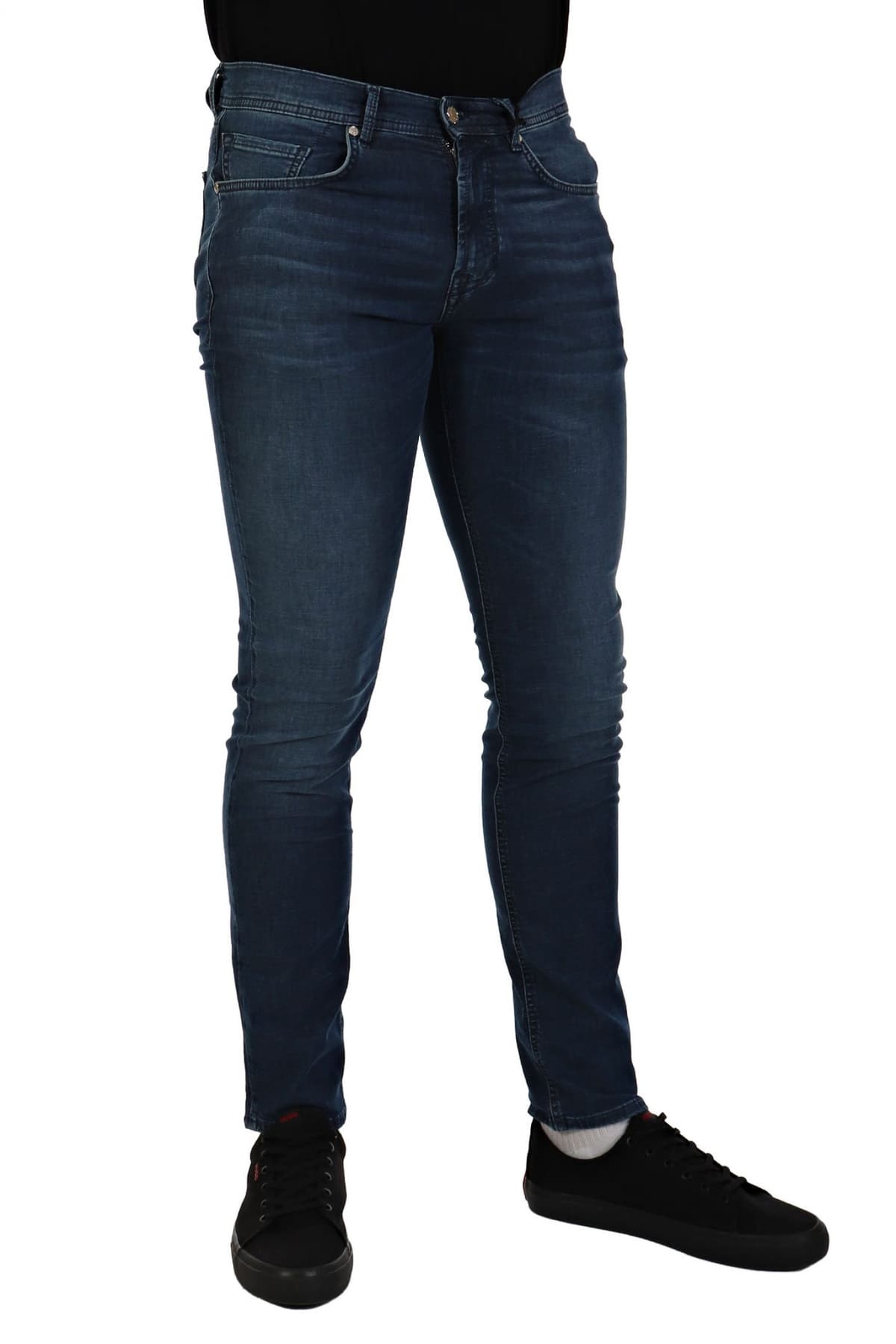 BALDESSARINI ΠΑΝΤΕΛΟΝΙ JEANS JACK REGULAR FIT USED WHISKER ΜΠΛΕ