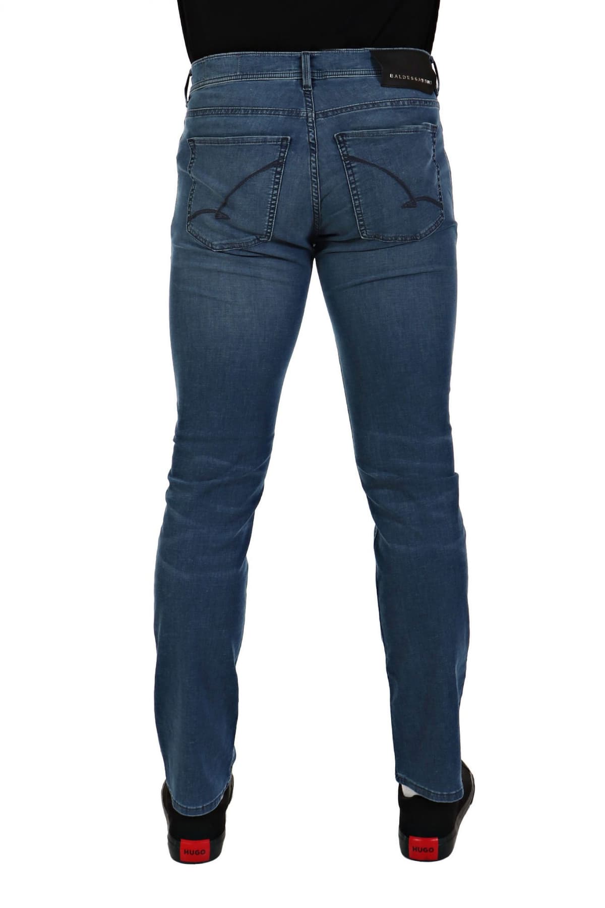 BALDESSARINI ΠΑΝΤΕΛΟΝΙ JEANS JACK REGULAR FIT USED BUFFIES ΜΠΛΕ