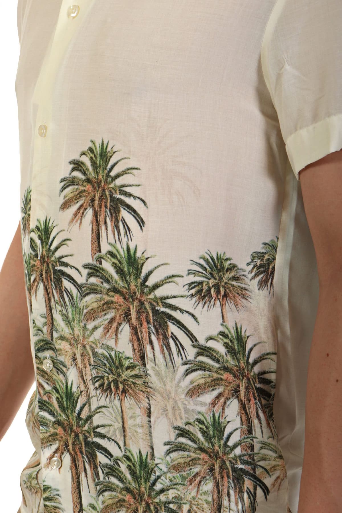 BALDESSARINI ΠΟΥΚΑΜΙΣΟ BLUE MIST PATTERN ΥΠΟΛΕΥΚΟ