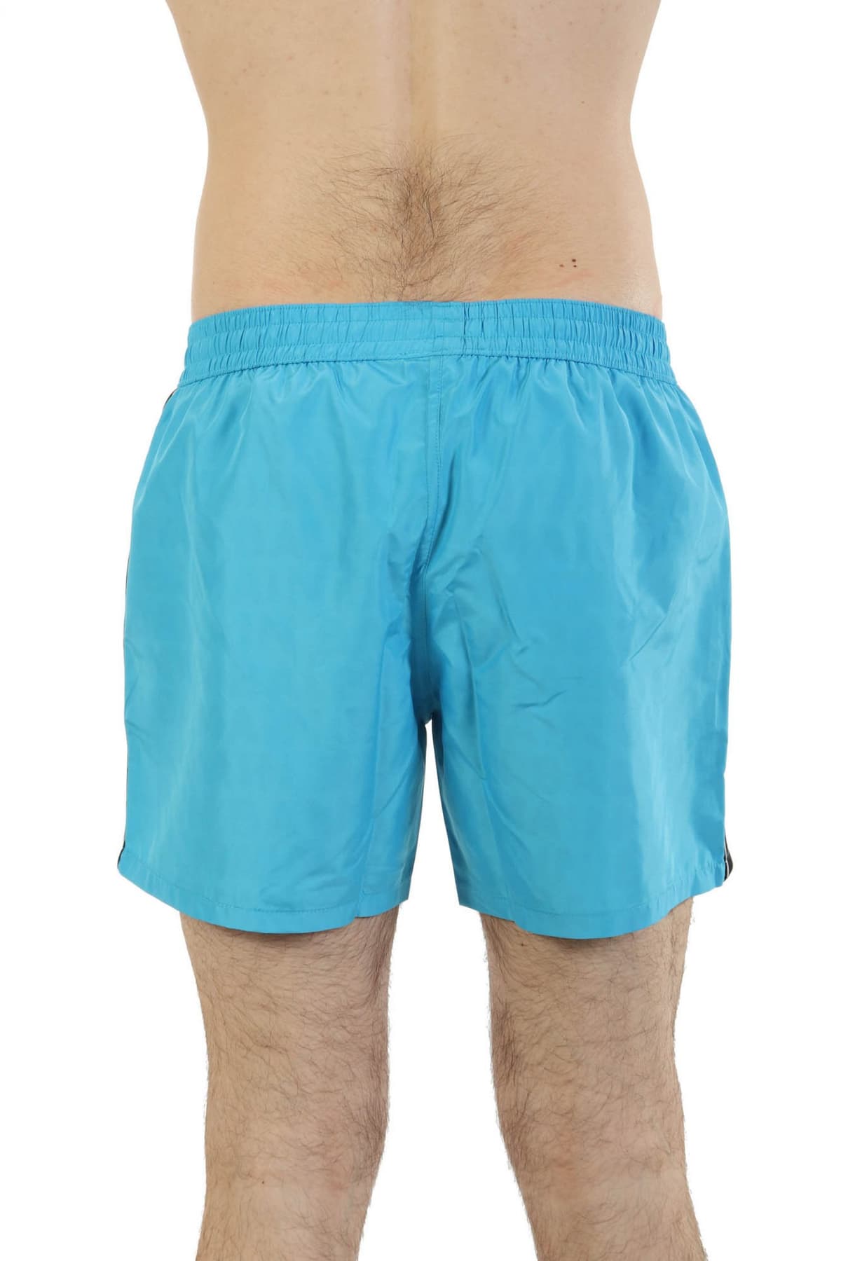 BALMAIN ΜΑΓΙΩ SHORTS LOGO ΓΑΛΑΖΙΟ-ΜΑΥΡΟ