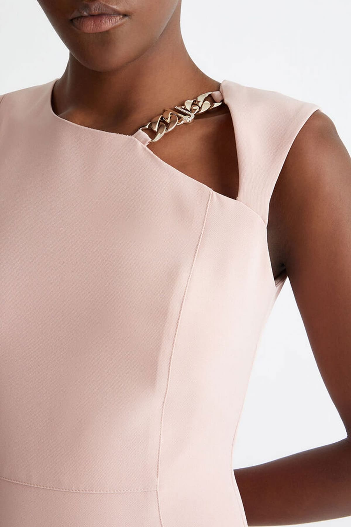 LIU-JO ΦΟΡΕΜΑ MIDI LOGO ΜΕΤΑΛΛΙΚΟ ΣΟΜΟΝ