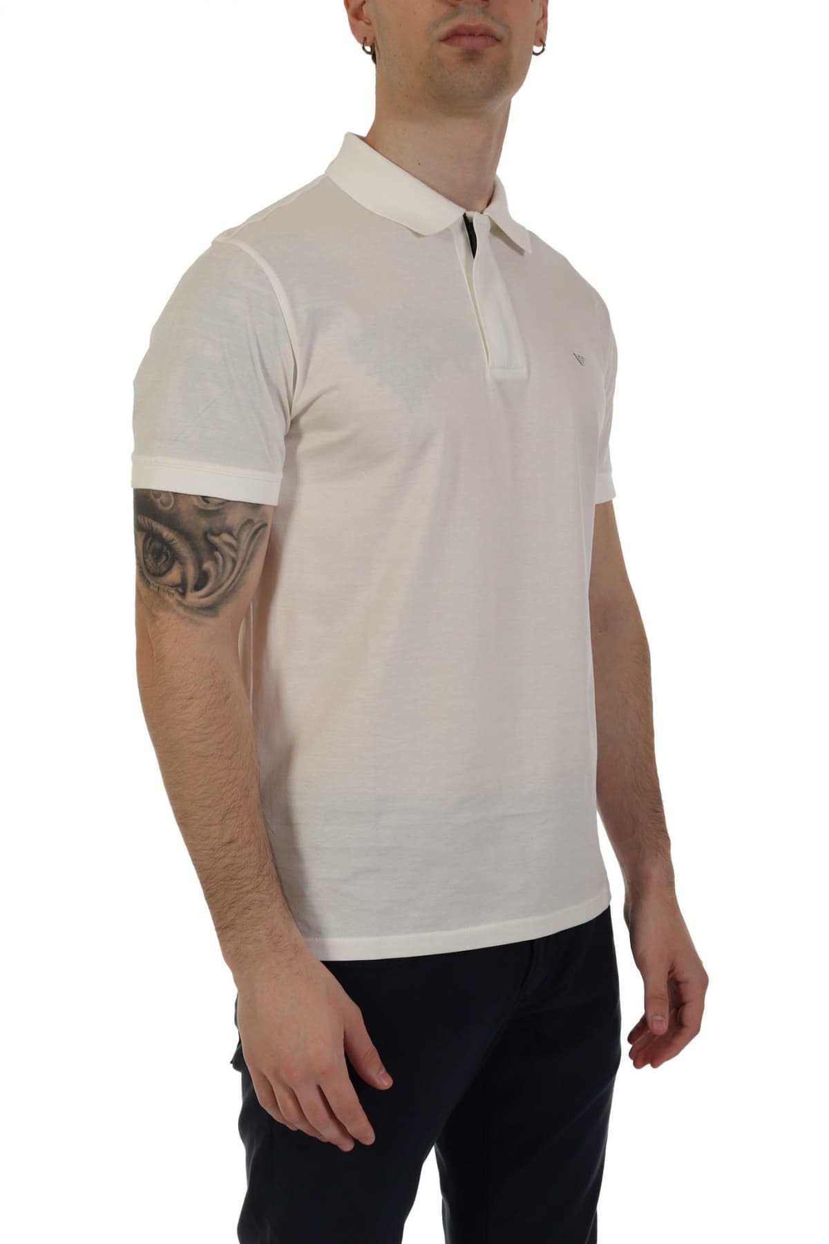 EMPORIO ARMANI POLO LOGO ΥΠΟΛΕΥΚΟ