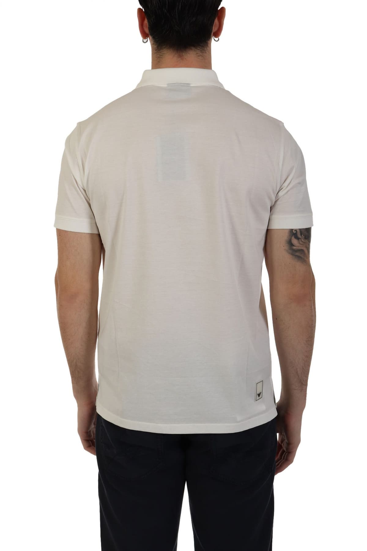 EMPORIO ARMANI POLO LOGO ΥΠΟΛΕΥΚΟ