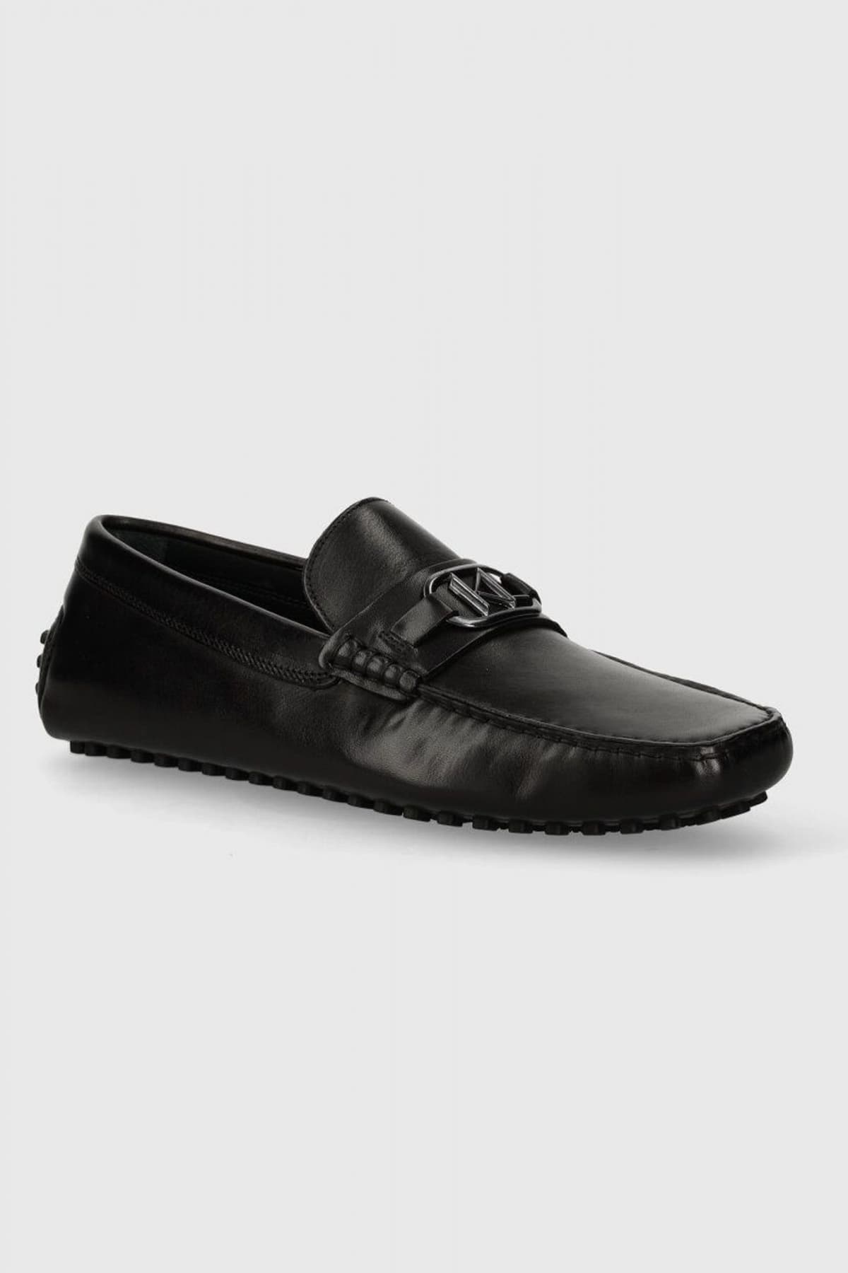 KARL LAGERFELD ΠΑΠΟΥΤΣΙΑ LOAFER BIT LOGO DRIVER ΜΑΥΡΟ