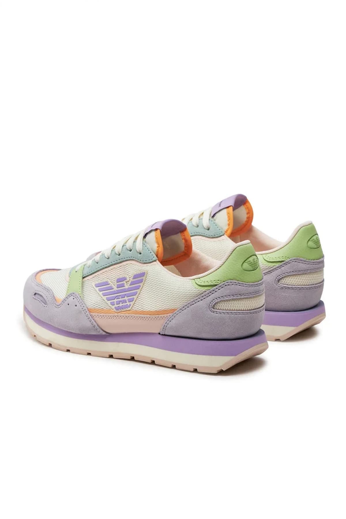 EMPORIO ARMANI ΠΑΠΟΥΤΣΙΑ SNEAKERS LOGO ΠΟΛΥΧΡΩΜΟ