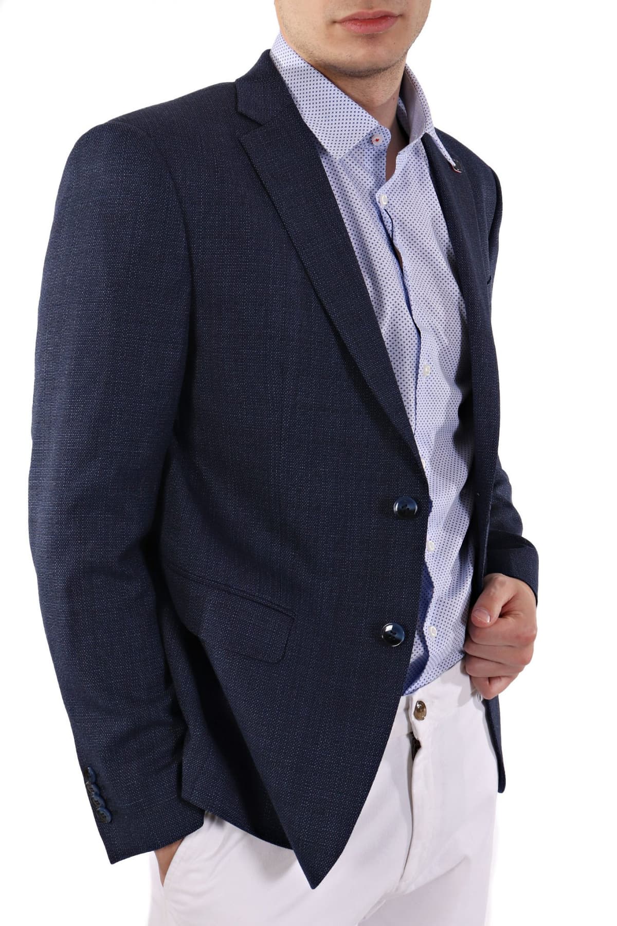 HECHTER ΣΑΚΑΚΙ ΔΙΚΟΥΜΠΟ MODERN FIT INDIGO ΜΠΛΕ