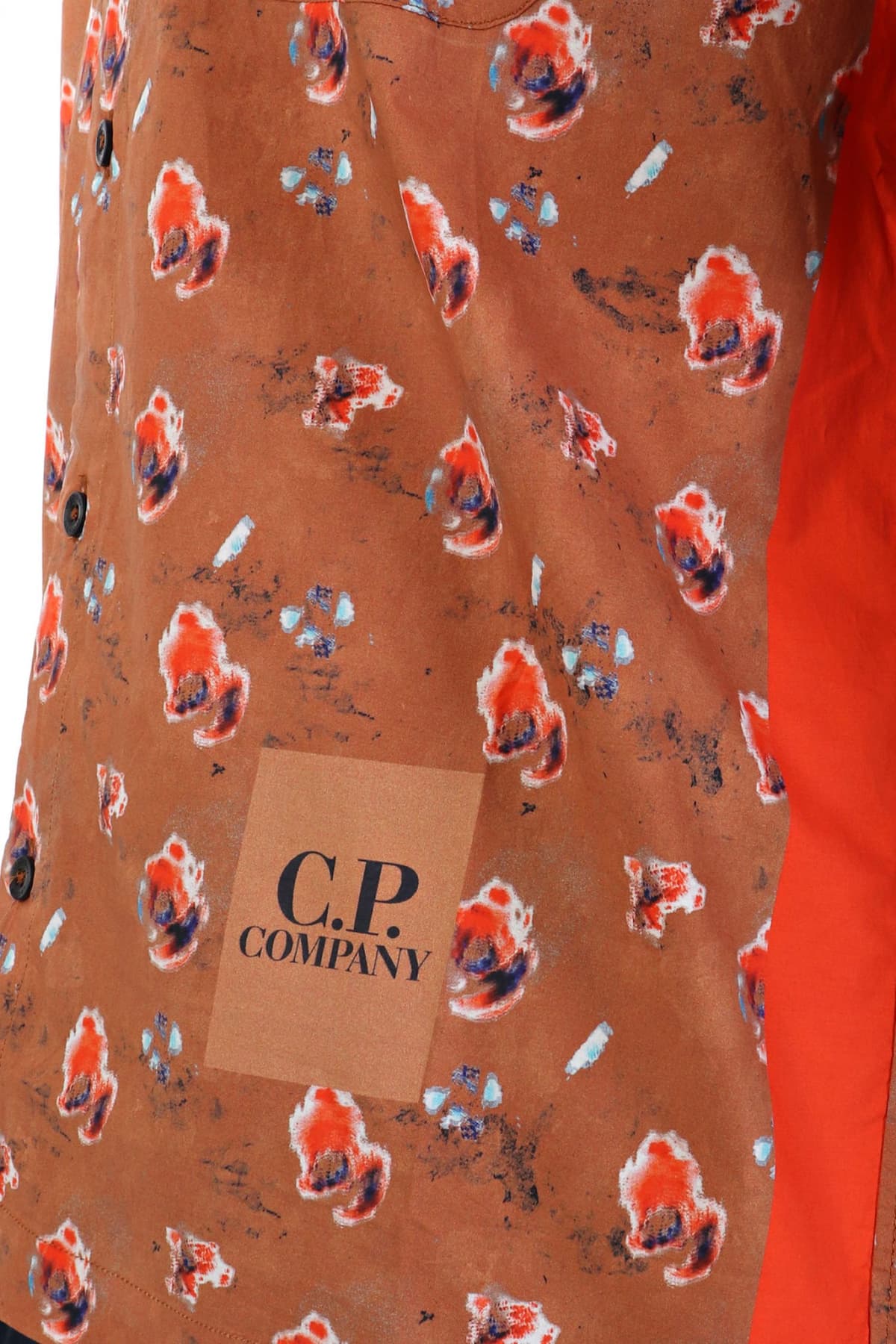 C.P COMPANY ΠΟΥΚΑΜΙΣΟ ALL OVER PRINT ΠΟΡΤΟΚΑΛΙ