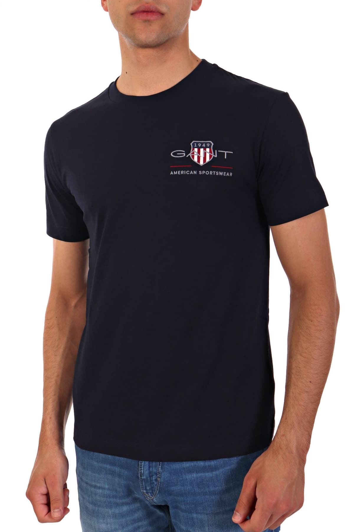 Men's T-Shirts Gant Blue