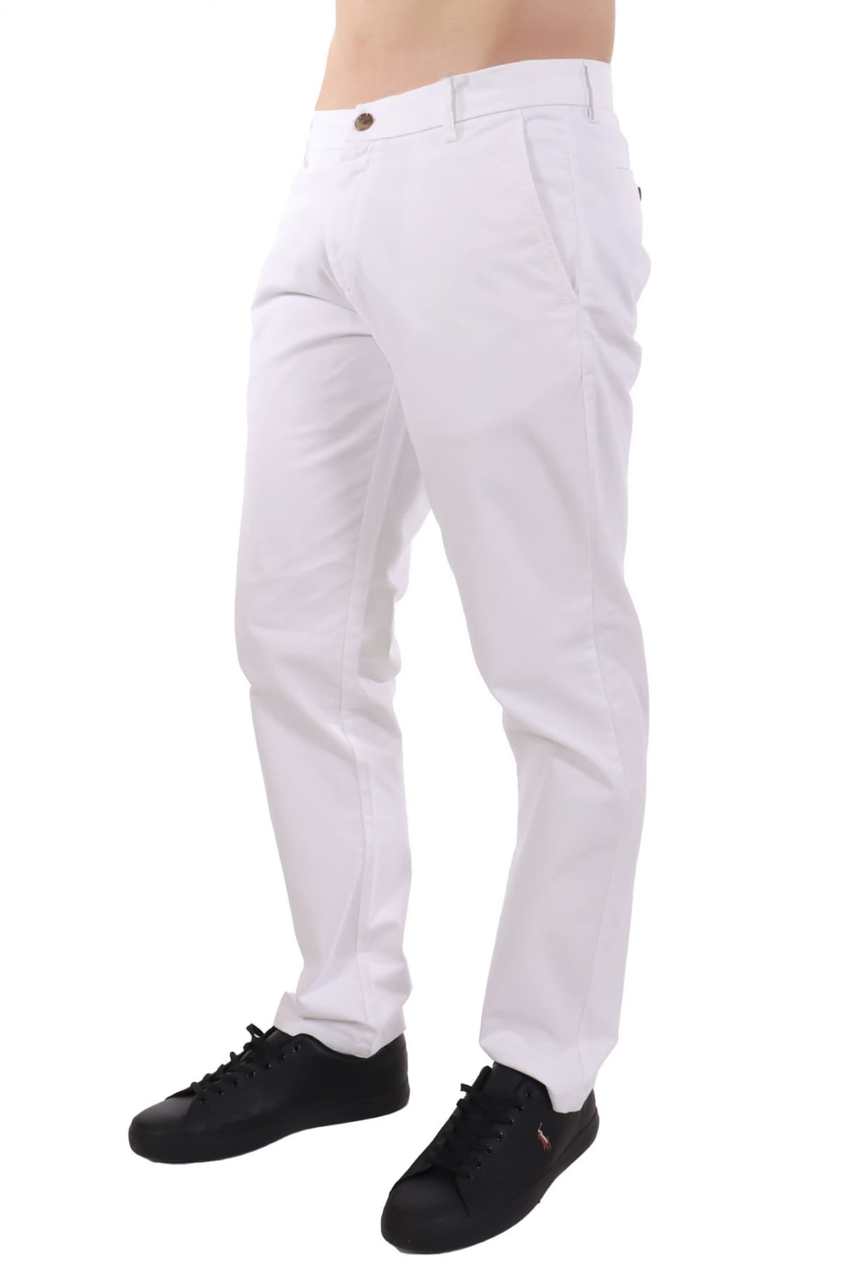 HECHTER ΠΑΝΤΕΛΟΝΙ CHINO REGULAR FIT ΛΕΥΚΟ