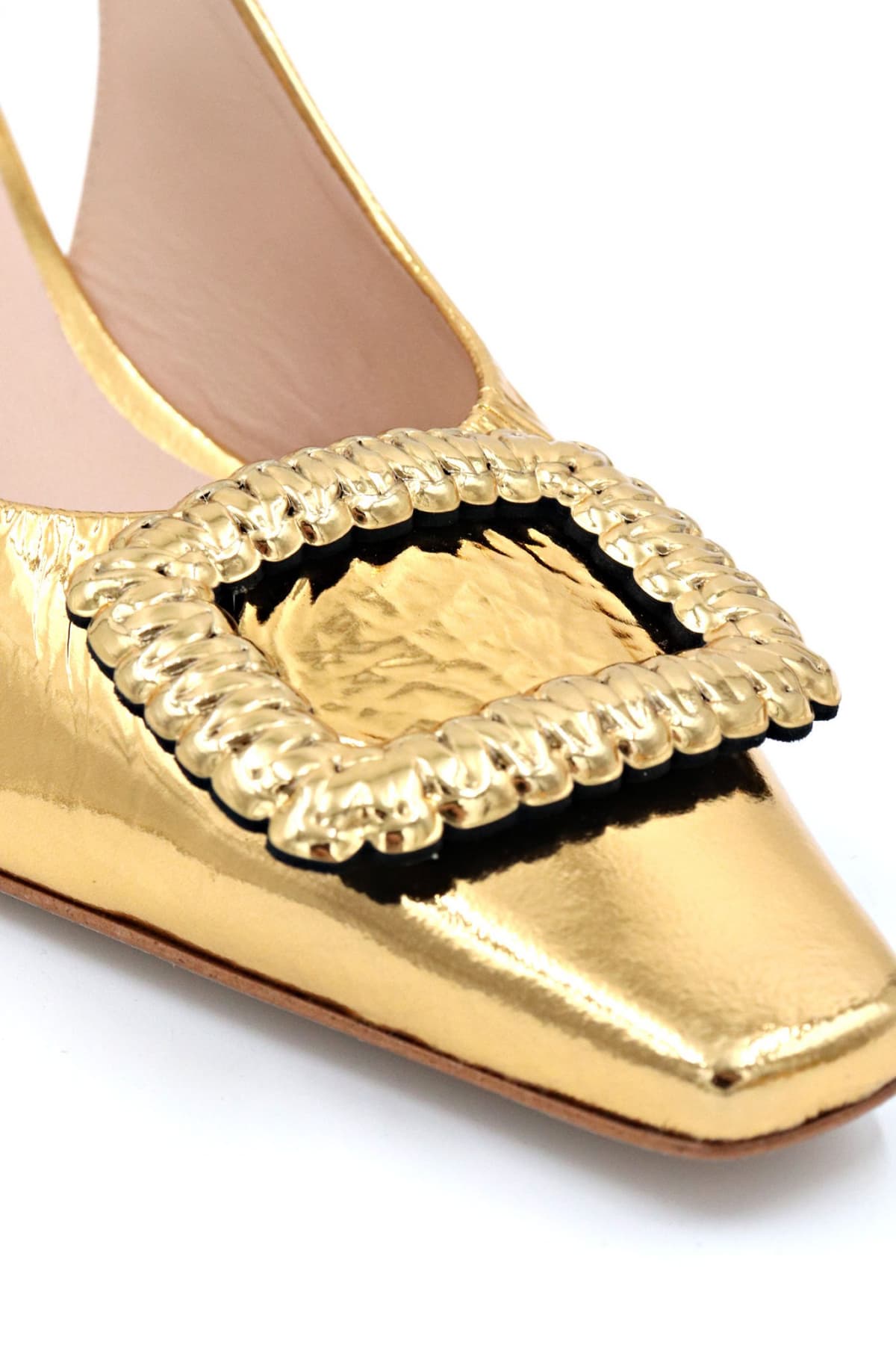 ZINDA ΠΑΠΟΥΤΣΙΑ MULES ΑΓΚΡΑΦΑ ΜΕΤΑΛΛΙΚO ΧΡΥΣΟ