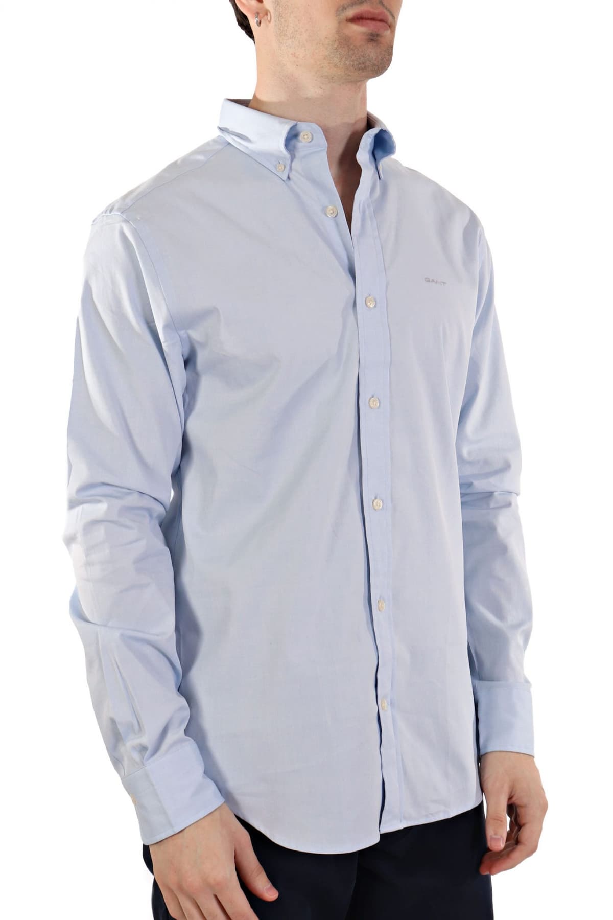 GANT ΠΟYΚΑΜΙΣΟ REG PINPOINT OXFORD SHIRT ΓΑΛΑΖΙΟ