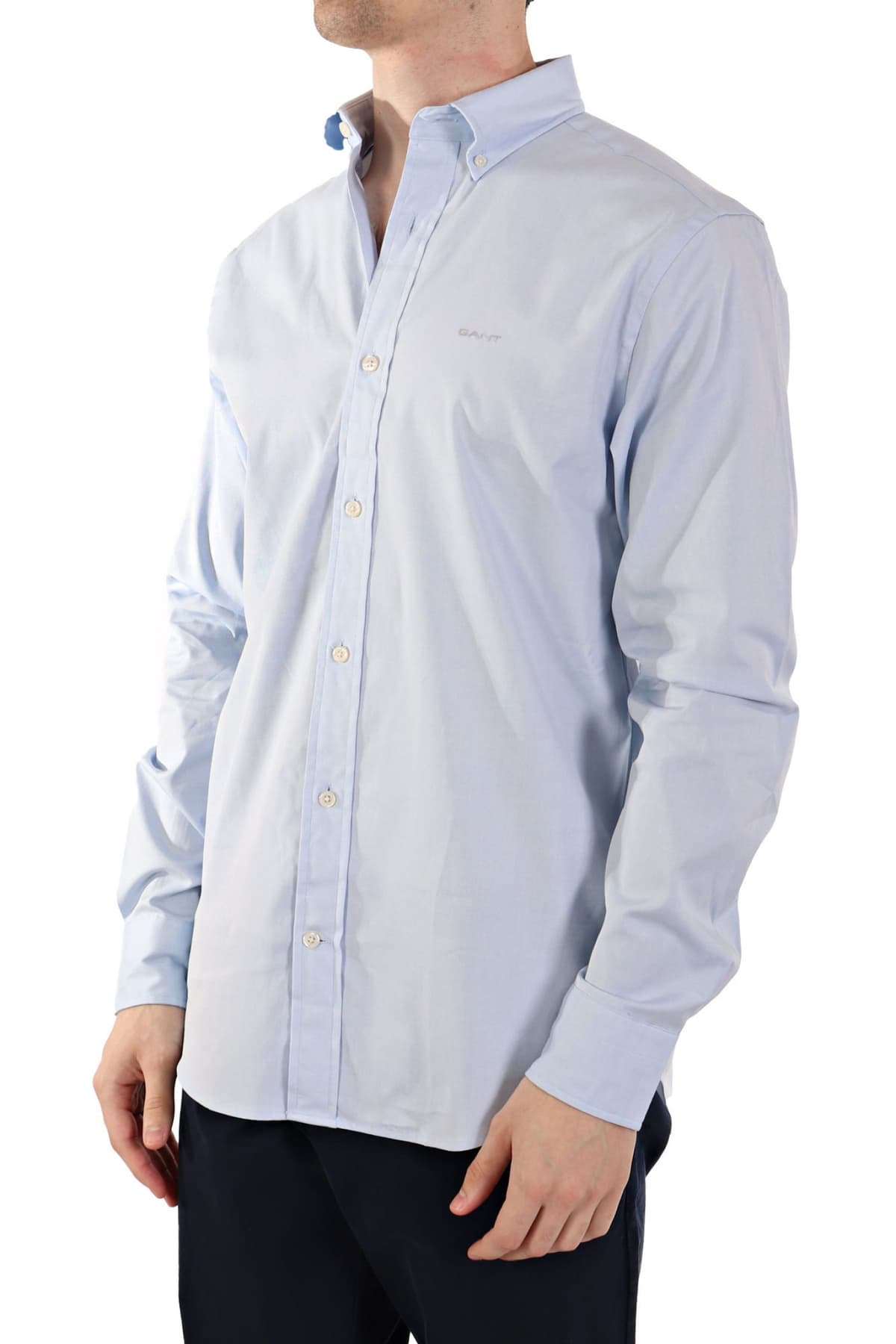 GANT ΠΟYΚΑΜΙΣΟ REG PINPOINT OXFORD SHIRT ΓΑΛΑΖΙΟ