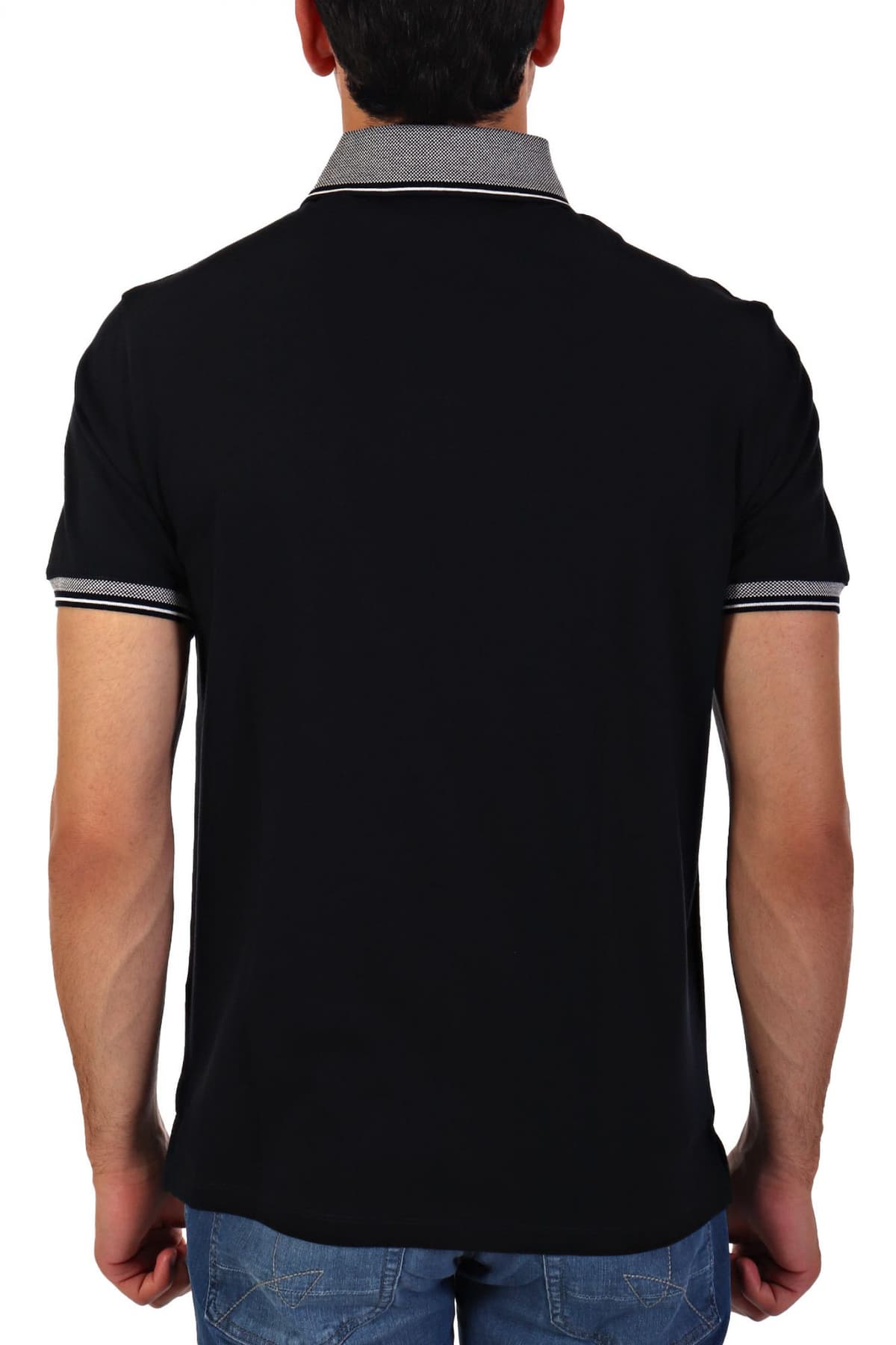 EMPORIO ARMANI POLO LOGO ΜΠΛΕ