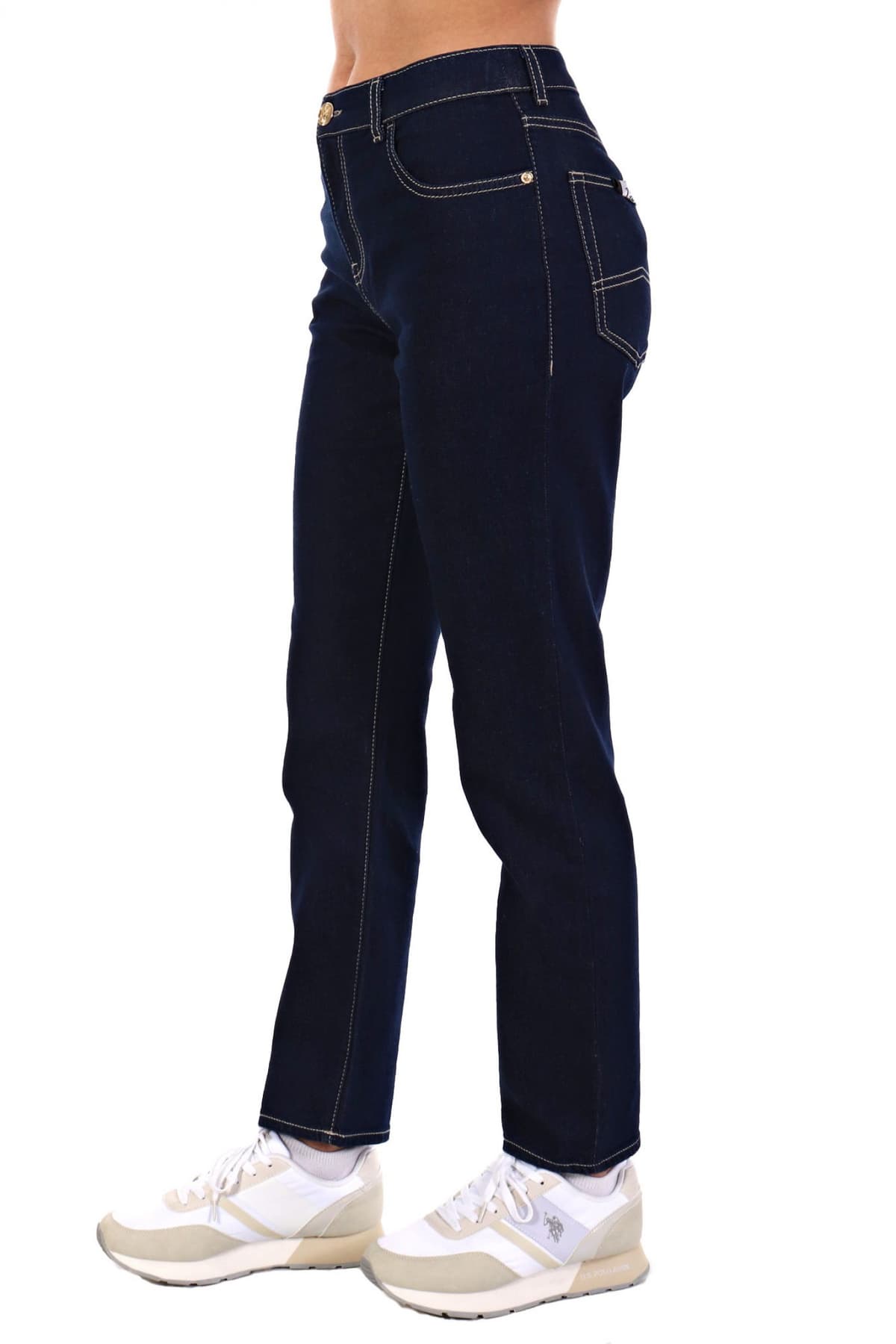 EMPORIO ARMANI ΠΑΝΤΕΛΟΝΙ JEANS J 36 REGULAR FIT LOGO DENIM ΜΠΛΕ