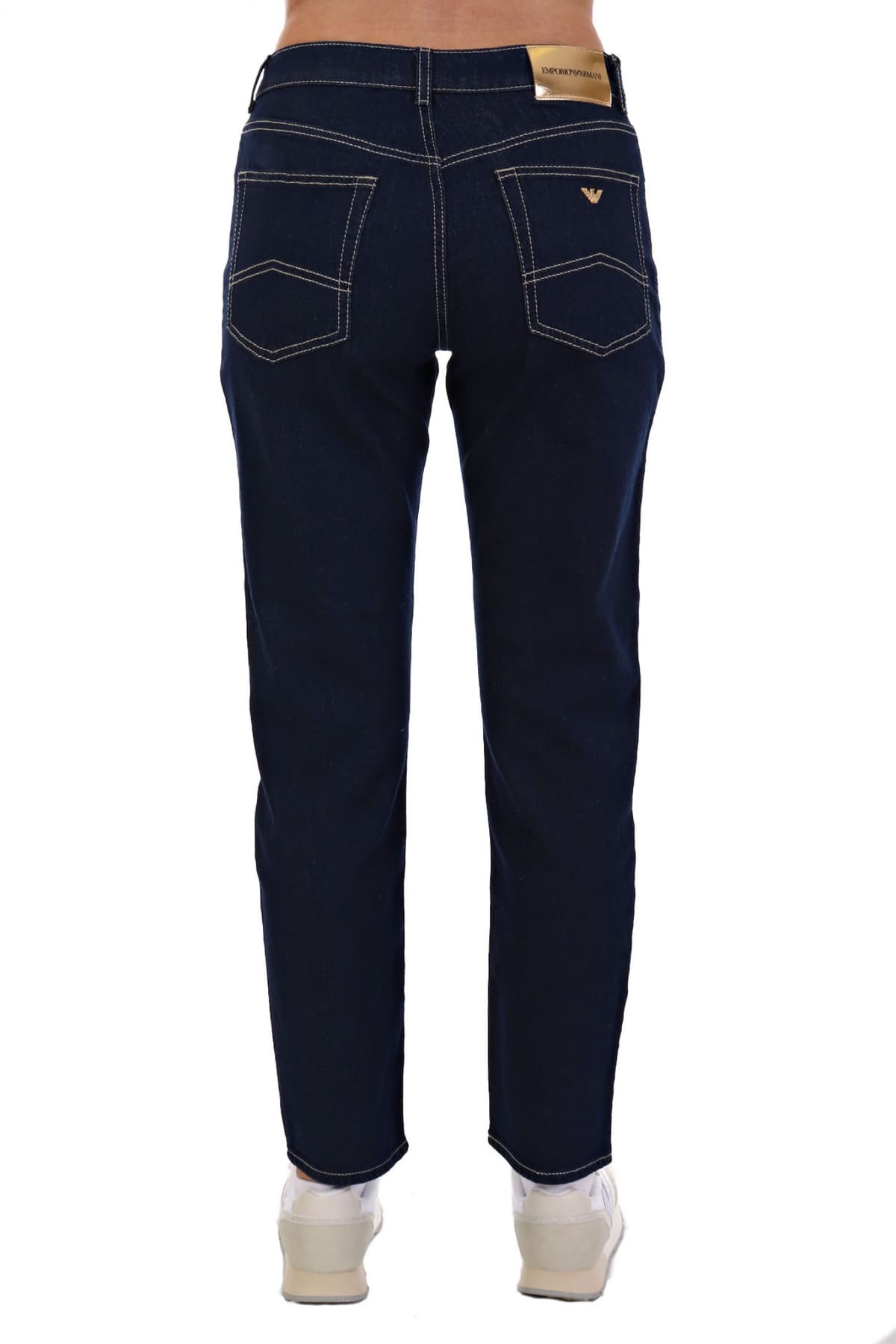 EMPORIO ARMANI ΠΑΝΤΕΛΟΝΙ JEANS J 36 REGULAR FIT LOGO DENIM ΜΠΛΕ