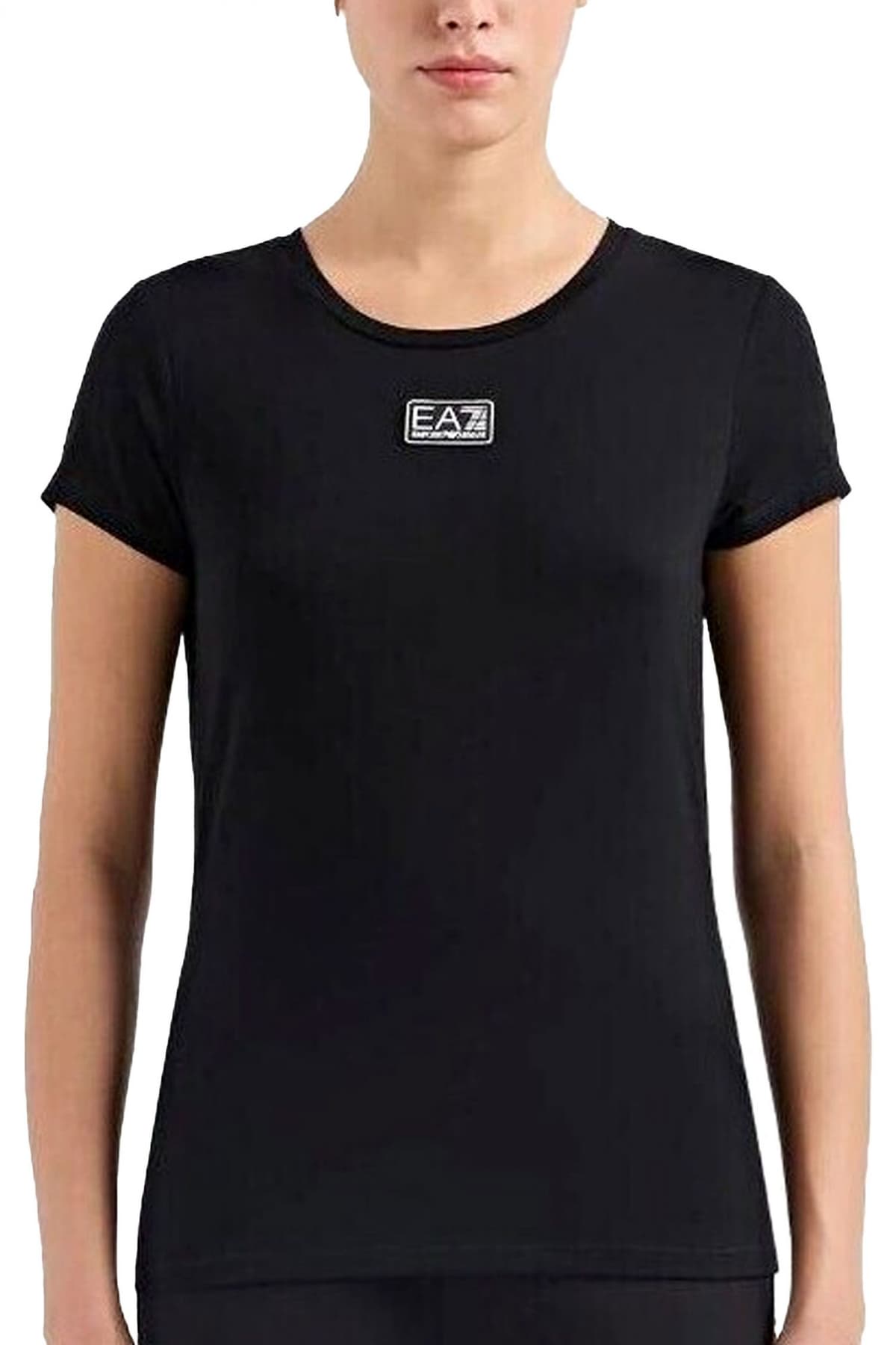 ARMANI 7 T-SHIRT LOGO ΛΕΠΤΟΜΕΡΕΙΑ ΠΛΑΤΗ ΜΑΥΡΟ