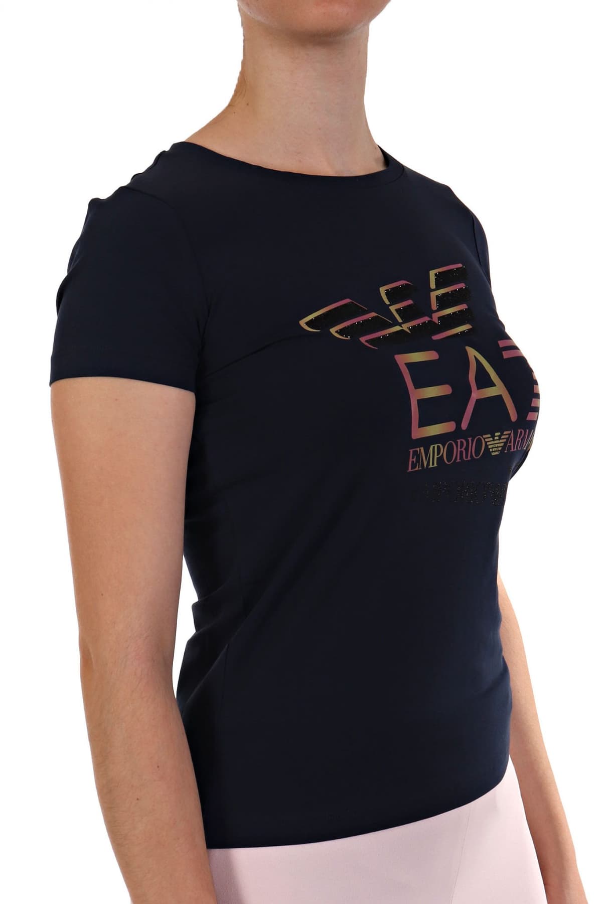 ARMANI 7 T-SHIRT LOGO ΜΠΛΕ