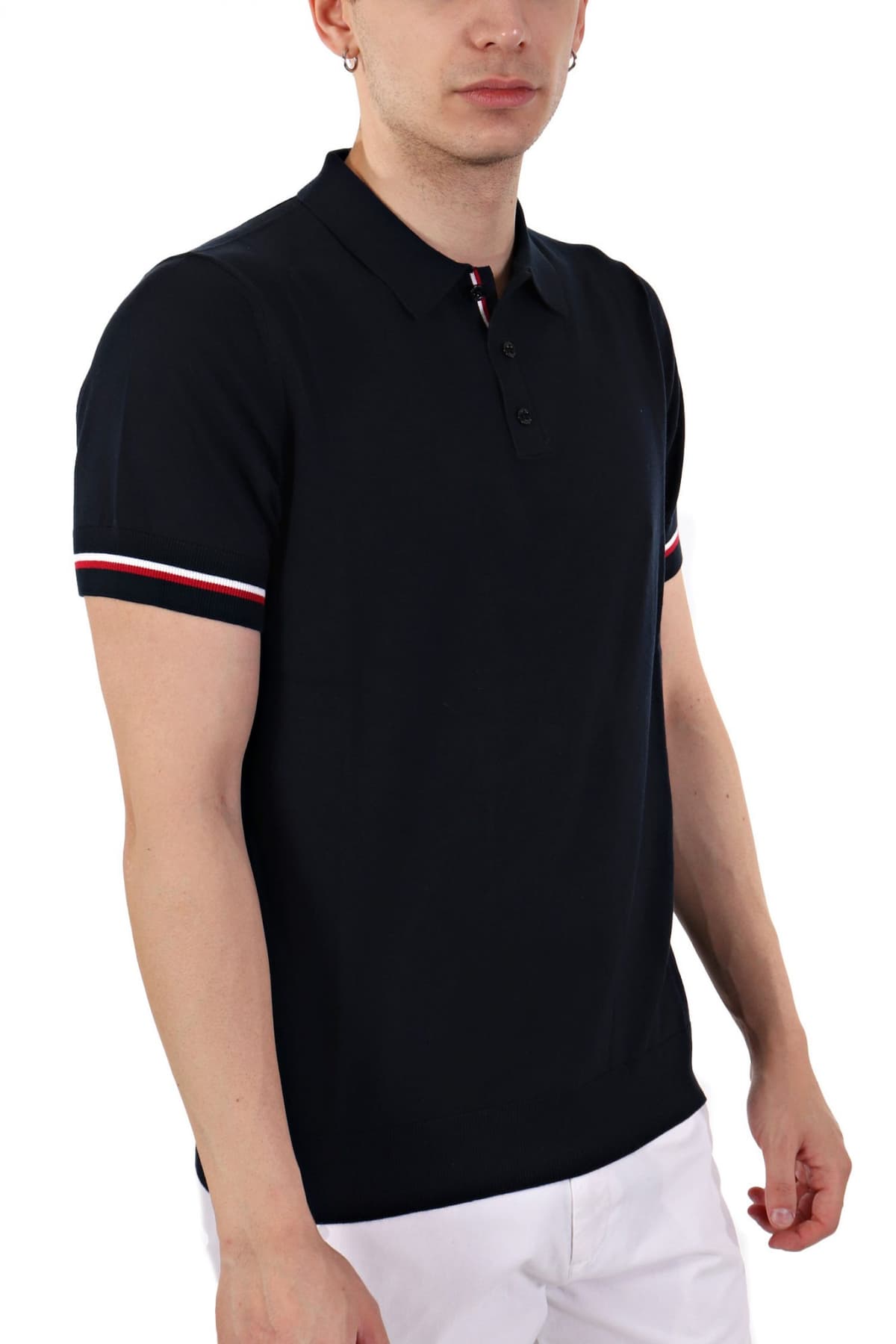 HECHTER POLO KNIT ΜΠΛΕ ΣΚΟΥΡΟ