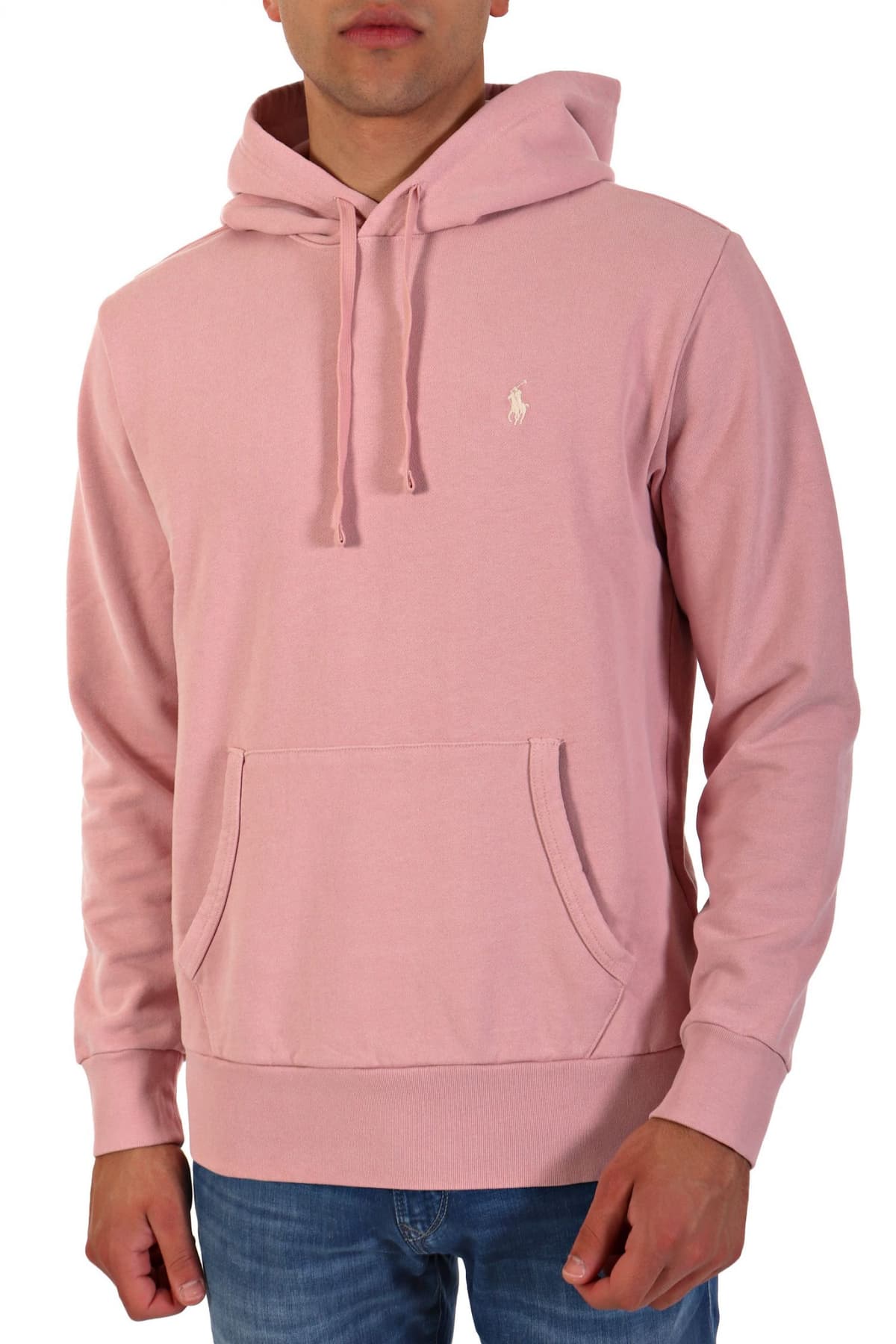 RALPH LAUREN ΦΟΥΤΕΡ HOODIE LOGO ΡΟΖ