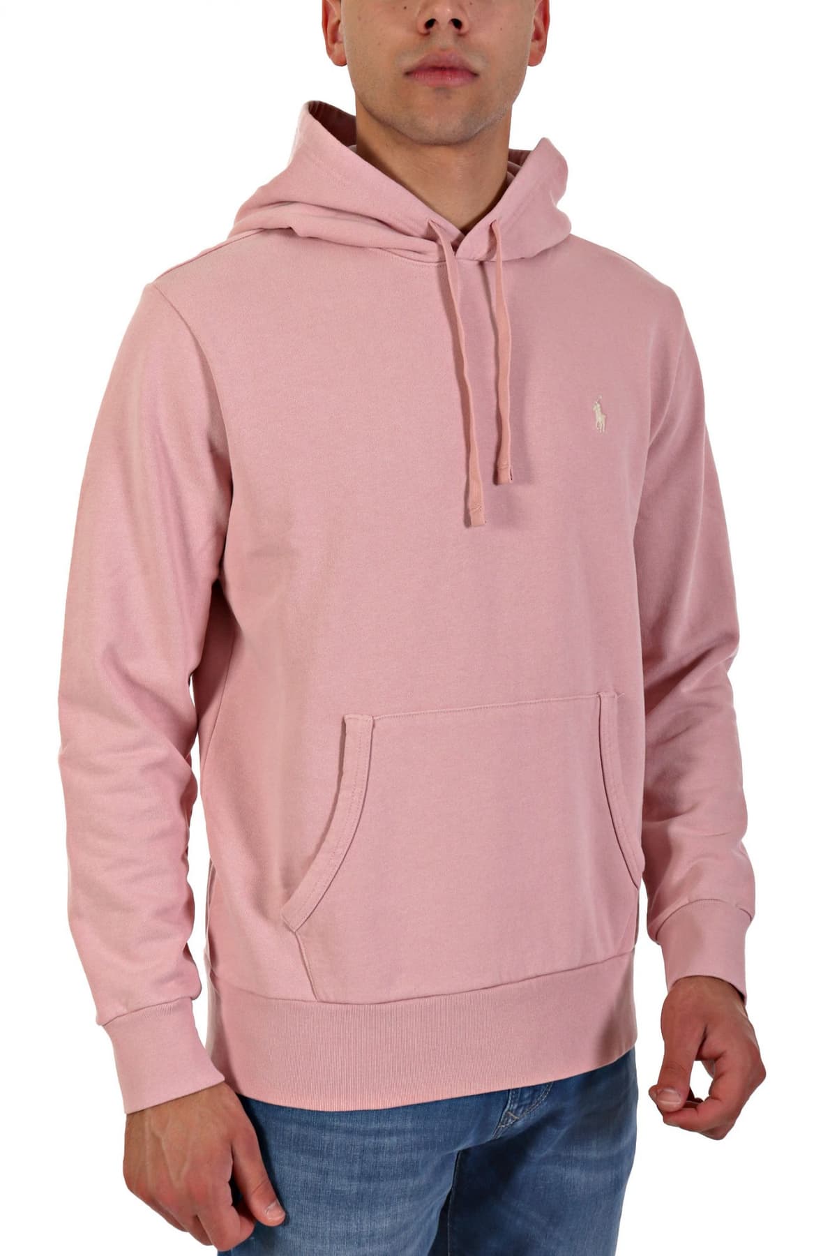 RALPH LAUREN ΦΟΥΤΕΡ HOODIE LOGO ΡΟΖ