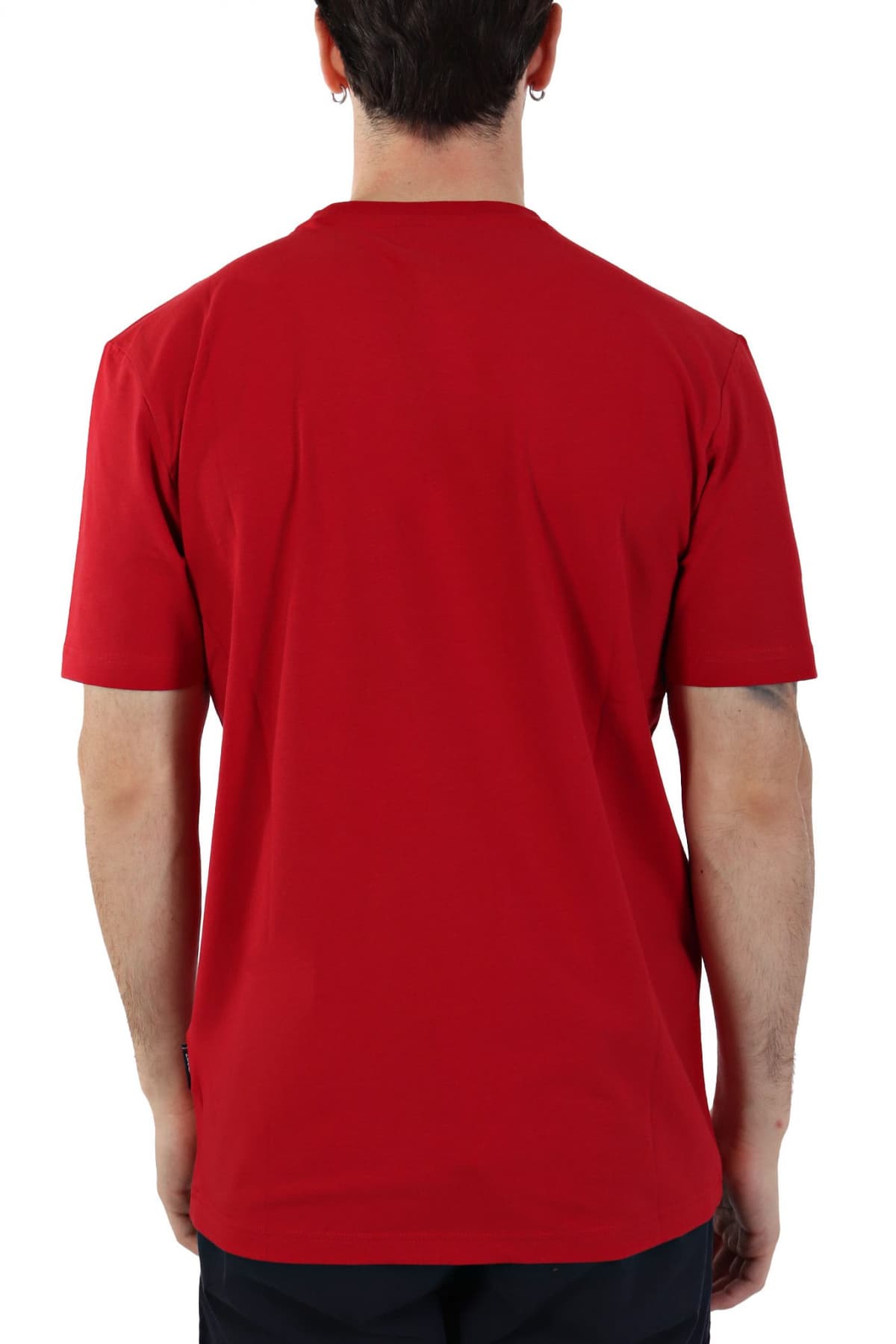 HECHTER T-SHIRT JERSEY LOGO ΑΝΑΓΛΥΦΟ ΜΙΚΡΟ ΚΟΚΚΙΝΟ