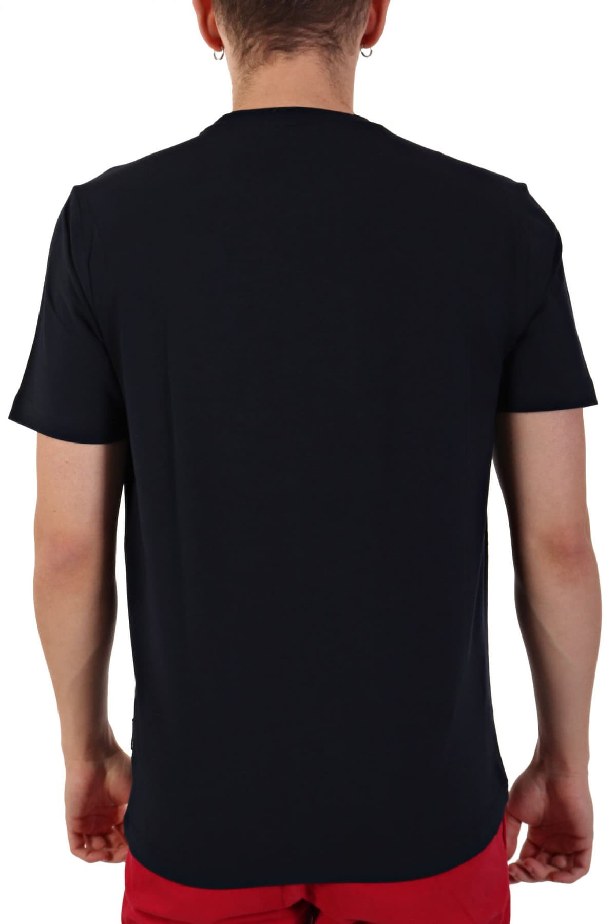 HECHTER T-SHIRT JERSEY LOGO ΜΕΓΑΛΟ ΜΠΛΕ ΣΚΟΥΡΟ