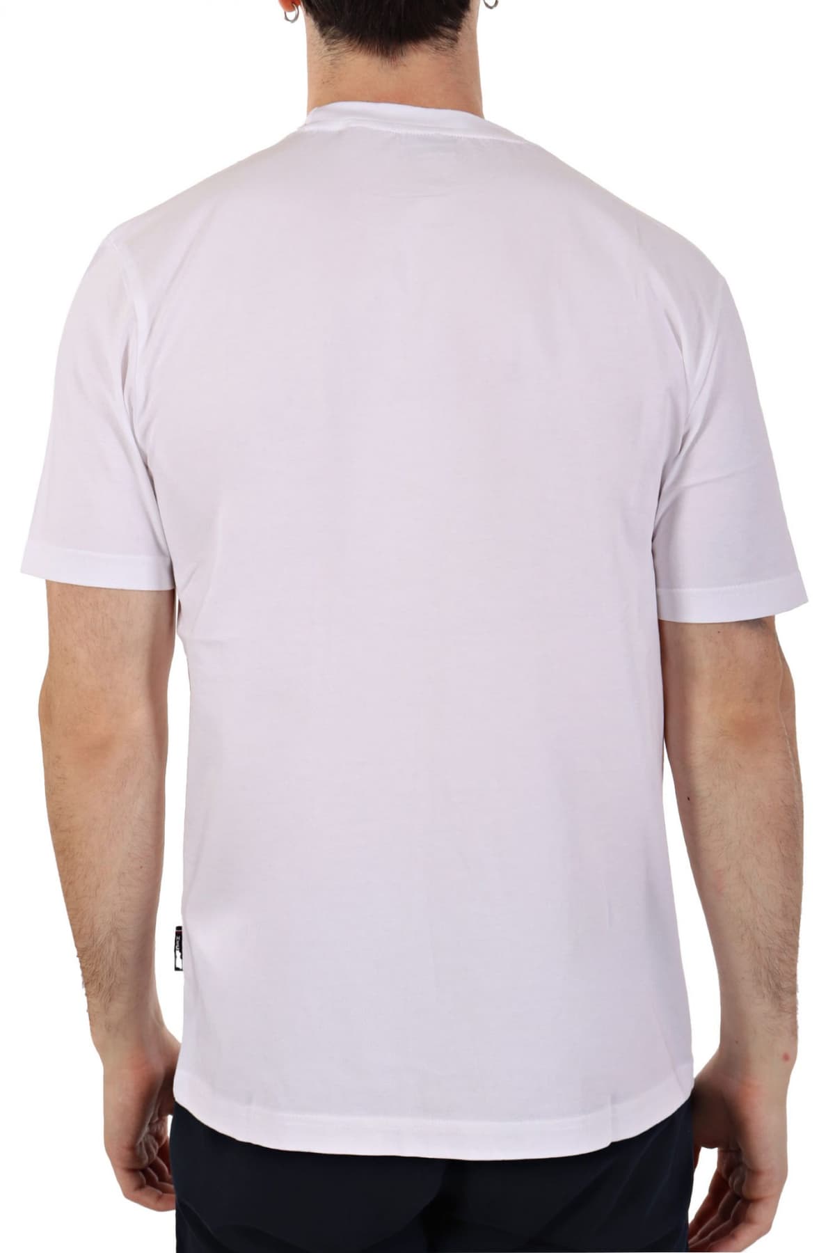 HECHTER T-SHIRT JERSEY LOGO ΑΝΑΓΛΥΦΟ ΜΕΓΑΛΟ ΛΕΥΚΟ