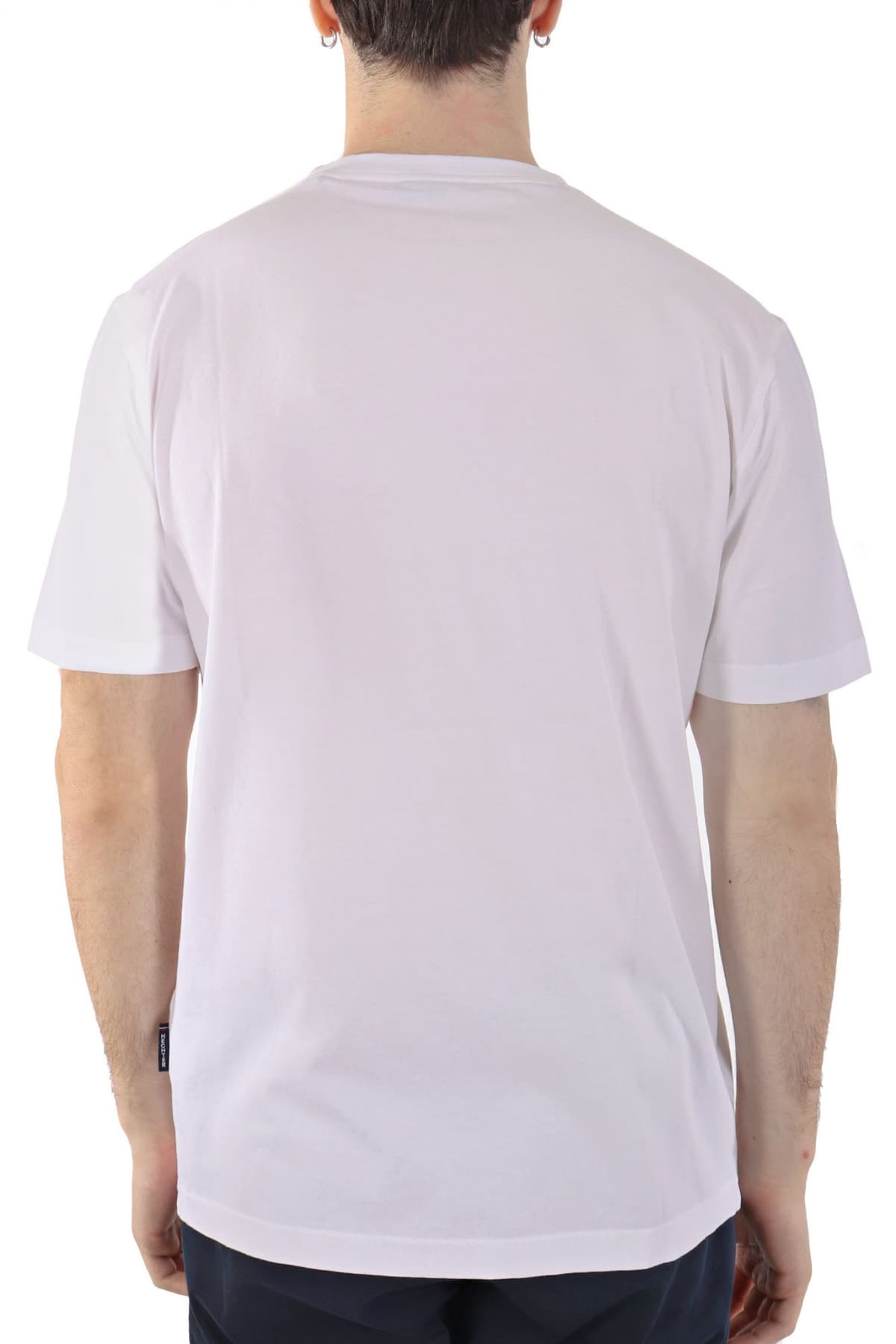 HECHTER T-SHIRT JERSEY ΜΙΚΡΟΣΧΕΔΙΟ LOGO ΛΕΥΚΟ