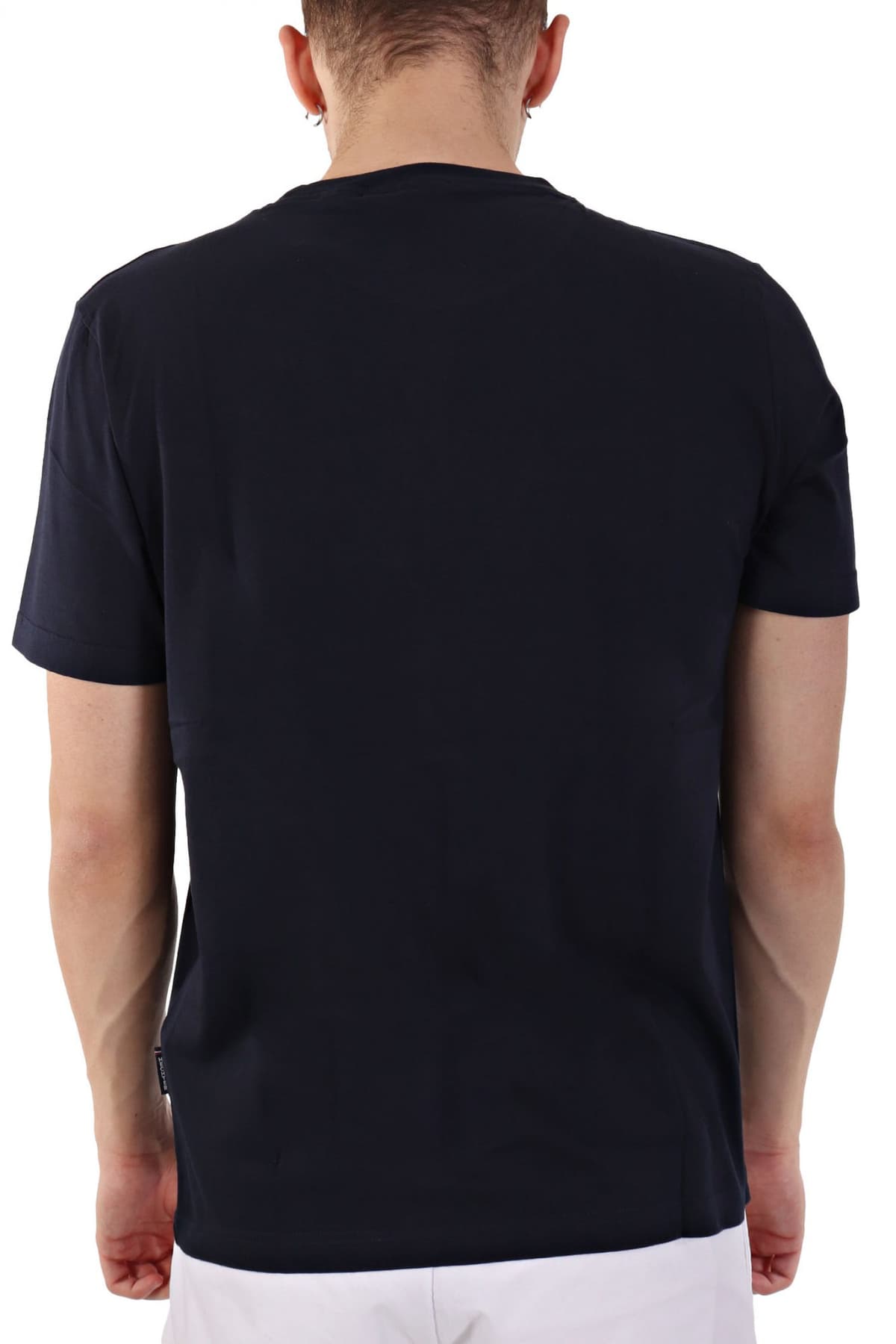 HECHTER T-SHIRT JERSEY LOGO ΑΝΑΓΛΥΦΟ ΜΙΚΡΟ ΜΠΛΕ ΣΚΟΥΡΟ