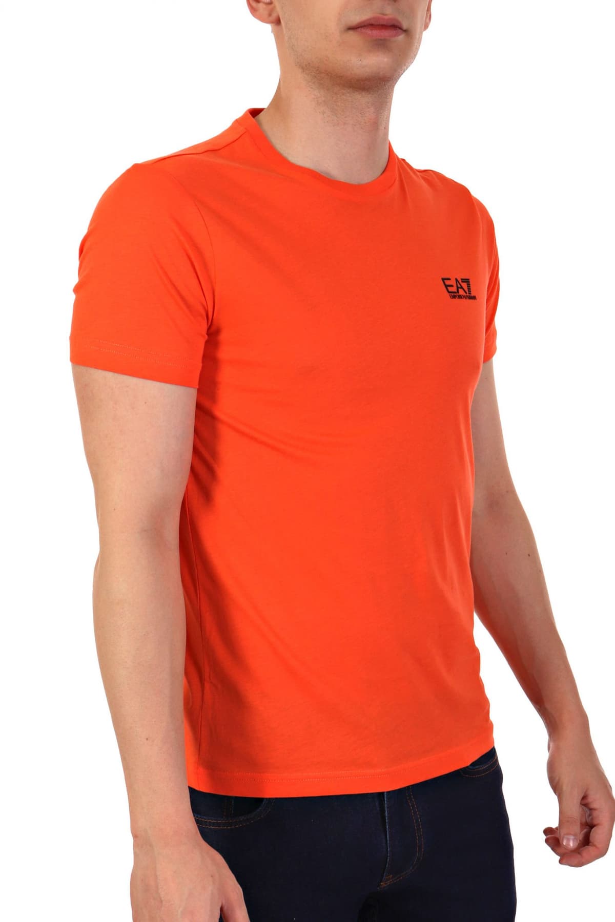 ARMANI 7 T-SHIRT LOGO ΠΟΡΤΟΚΑΛΙ