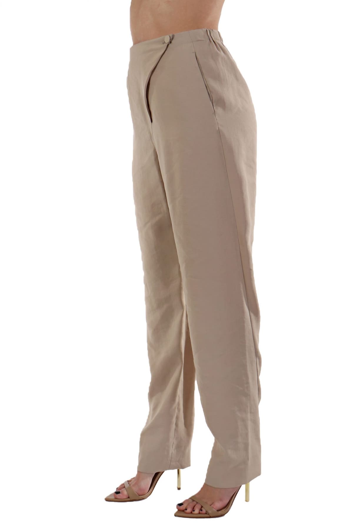 EMPORIO ARMANI ΠΑNΤΕΛΟΝΑ ΛΟΞΟ ΚΟΥΜΠΩΜΑ ΛΑΣΤΙΧΟ ΜΕΣΗ ΜΠΕΖ