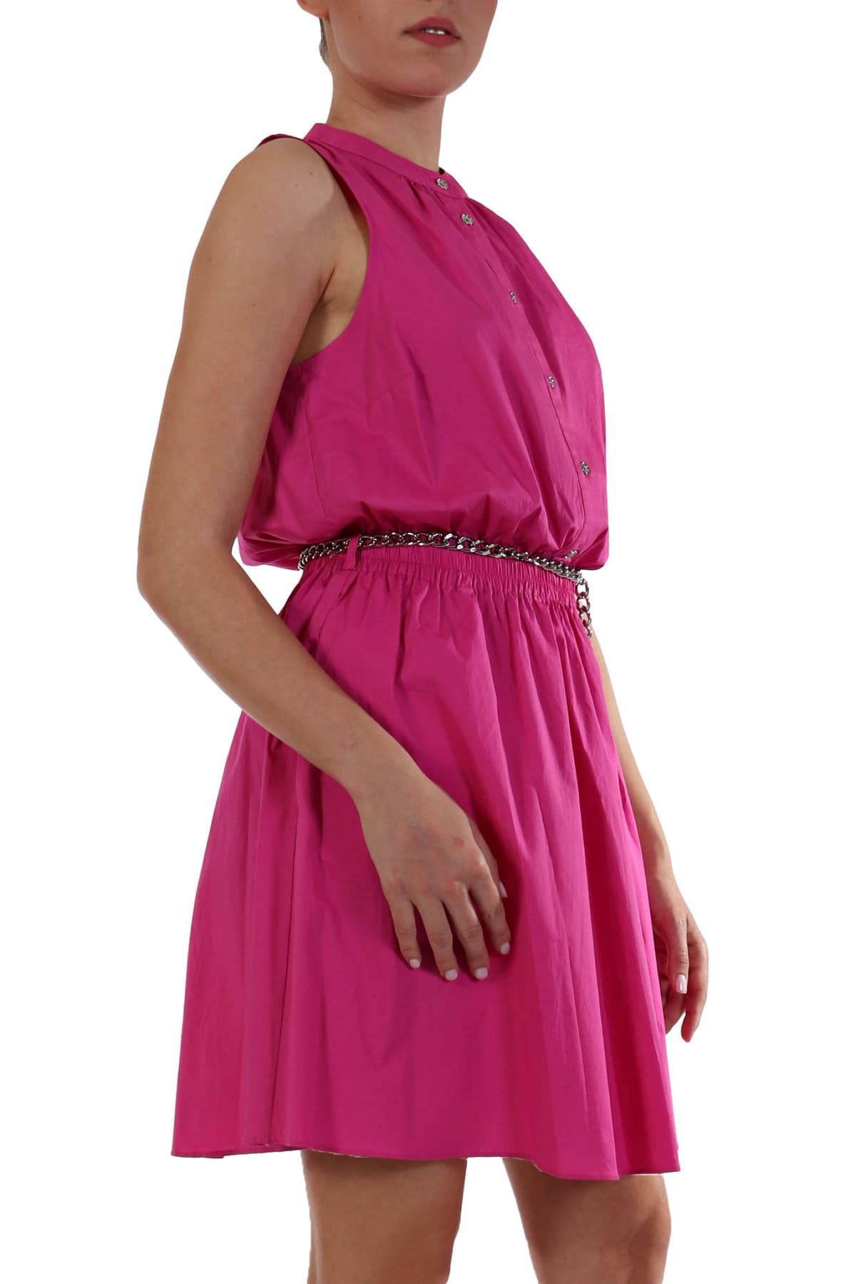 MICHAEL KORS ΦΟΡΕΜΑ MINI ΑΛΥΣΙΔΑ ΤΣΕΠΕΣ ΦΟΥΞΙΑ