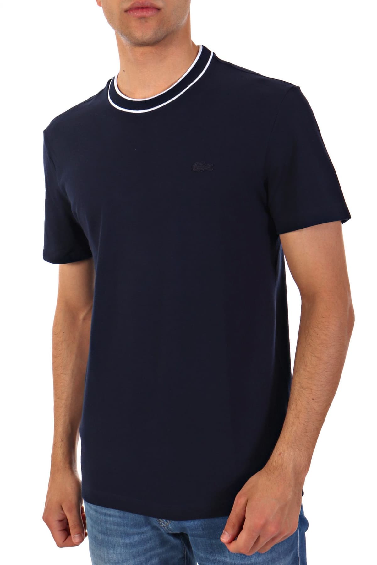 LACOSTE ΜΠΛΟΥΖΑ ΚΜ TEE-SHIRT SS 3TH8174-166 NavyBlue