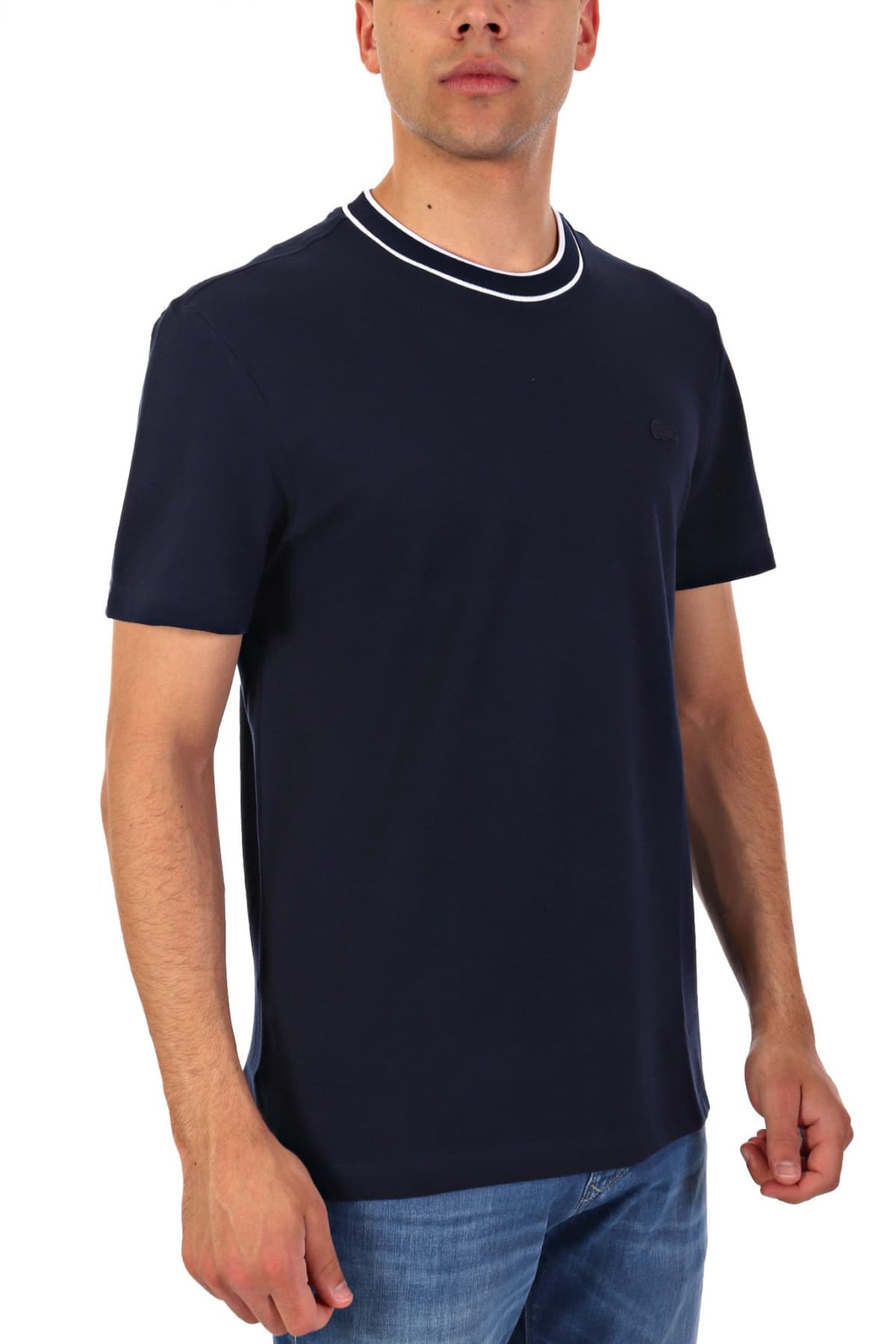 LACOSTE ΜΠΛΟΥΖΑ ΚΜ TEE-SHIRT SS 3TH8174-166 NavyBlue