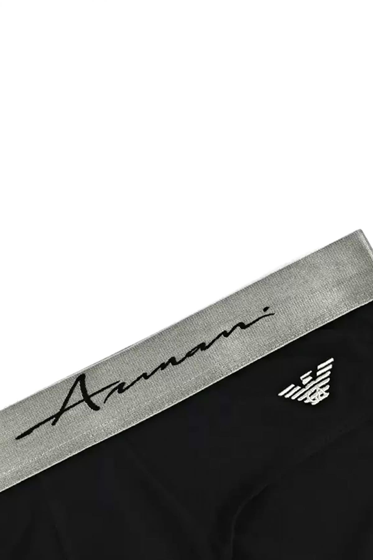 EMPORIO ARMANI ΕΣΩΡΟΥΧΑ BRIEF COTTON STRETCH ΜΑΥΡΟ-ΓΚΡΙ