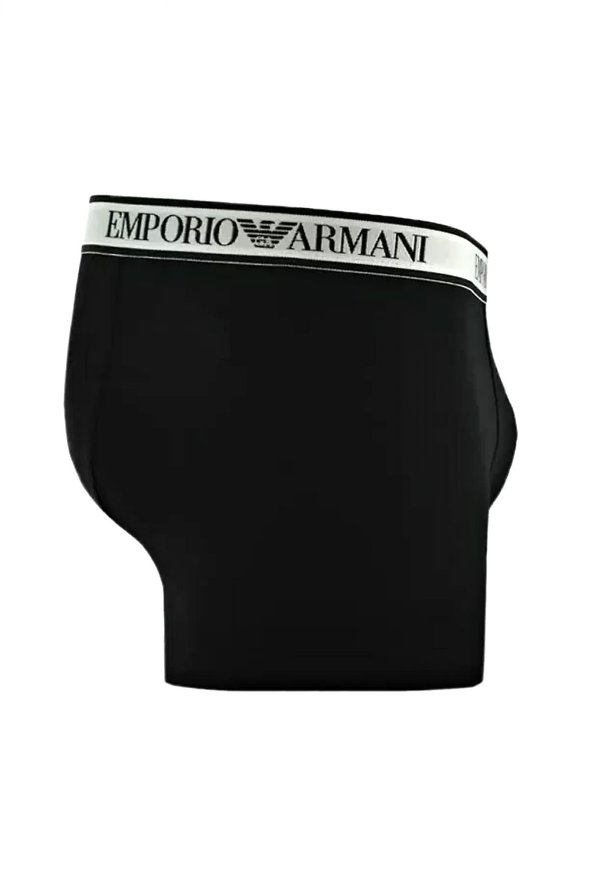 EMPORIO ARMANI ΕΣΩΡΟΥΧΑ 3PACK TRUNK COTTON STRETCH ΜΑΥΡΟ