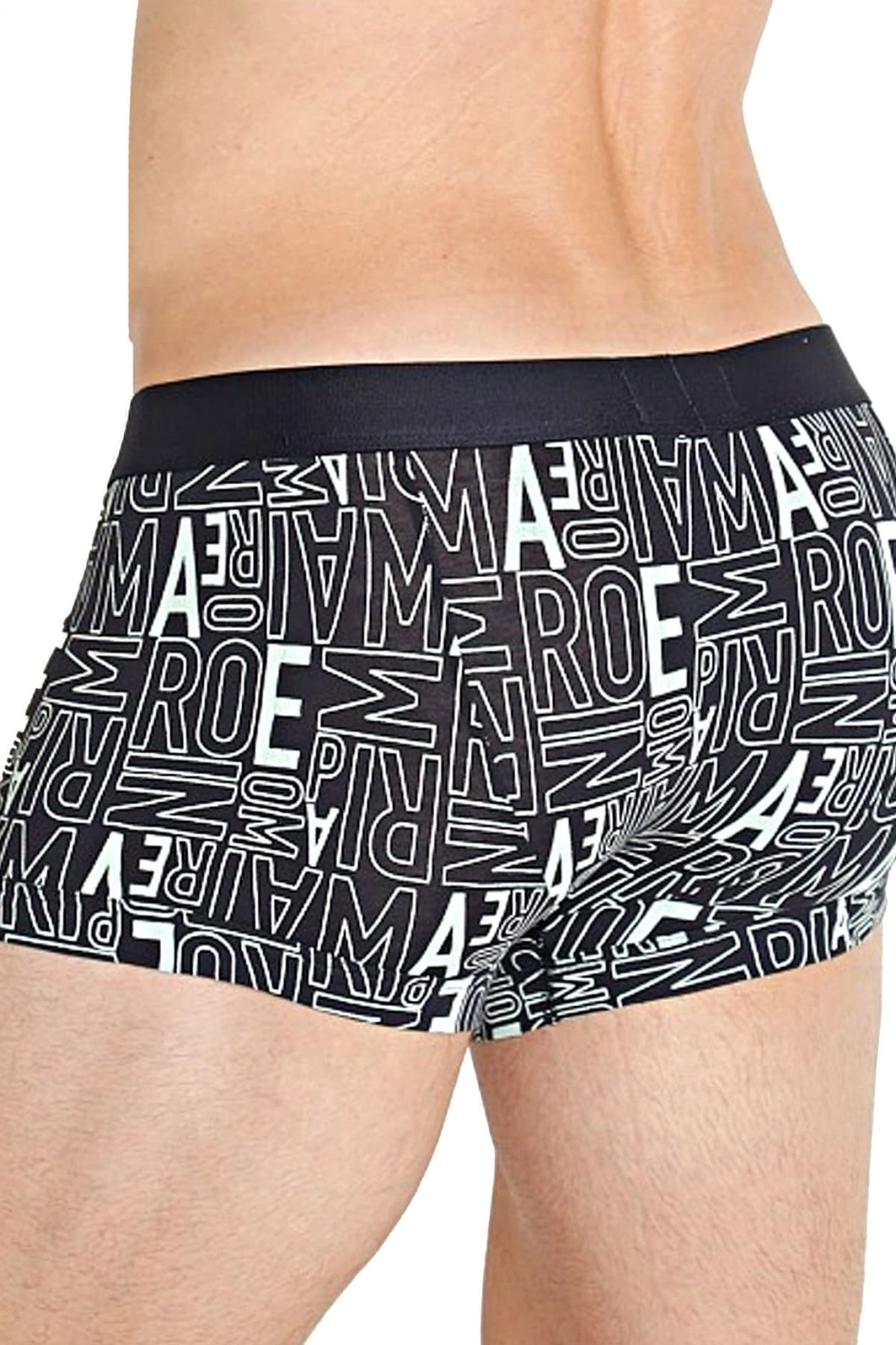 EMPORIO ARMANI ΕΣΩΡΟΥΧΑ TRUNK COTTON STRETCH ALL OVER LOGO ΜΠΛΕ-ΜΕΝΤΑ