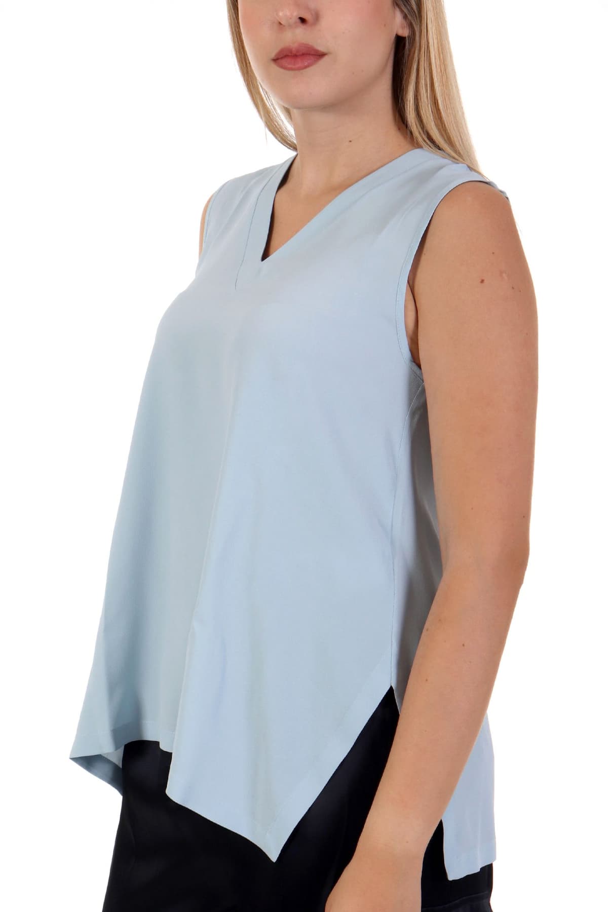 MARELLA EMME BONGO TOP V-NECK ΣΙΕΛ