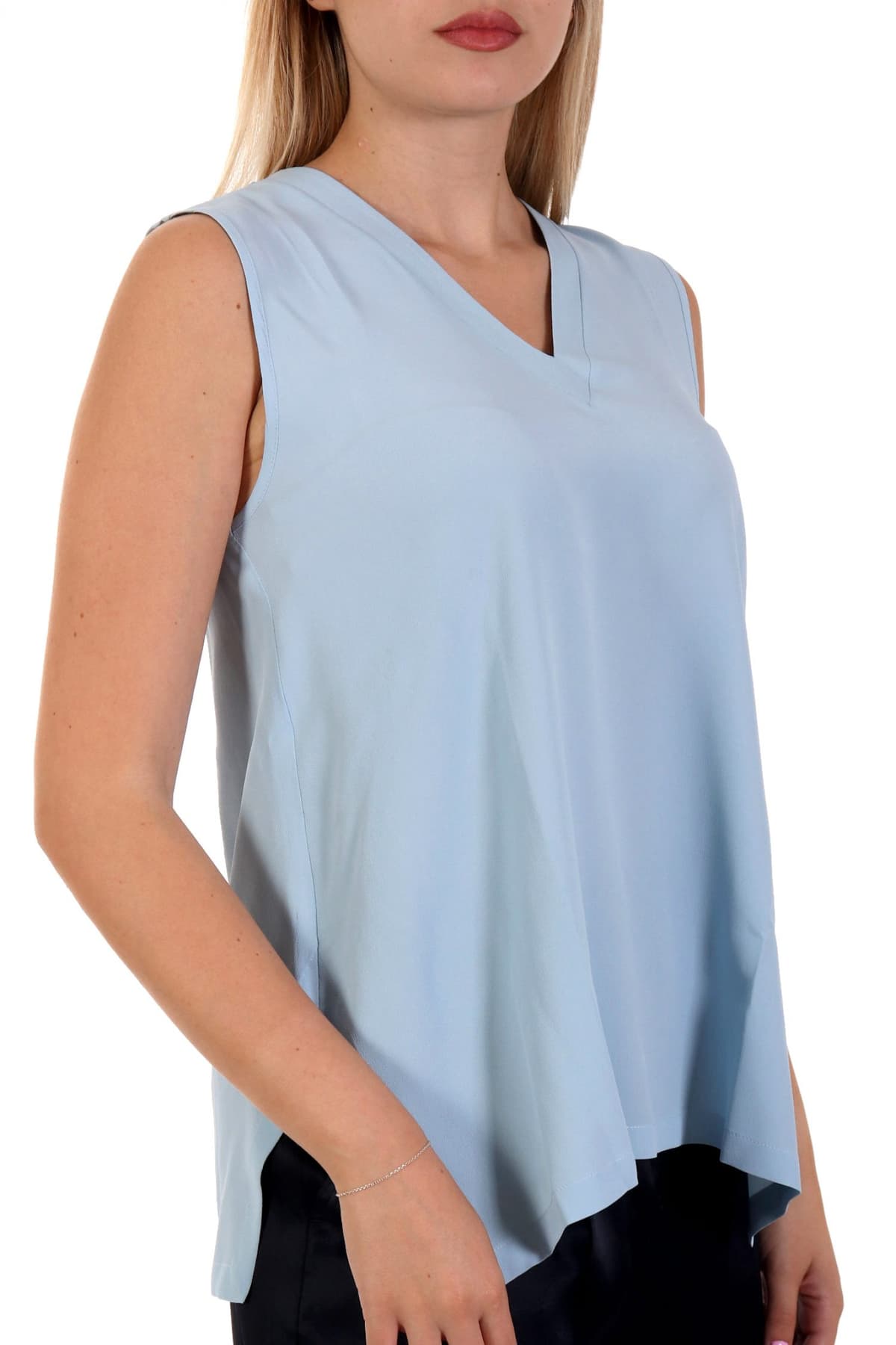 MARELLA EMME BONGO TOP V-NECK ΣΙΕΛ