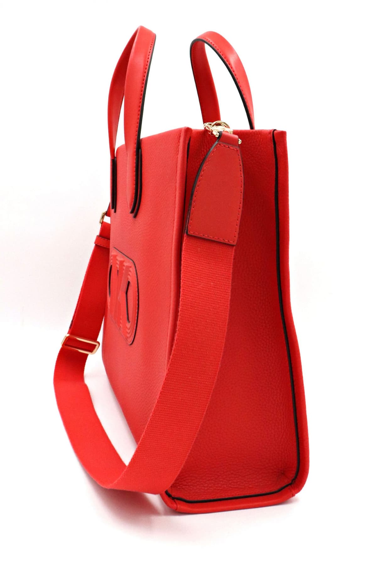 MICHAEL KORS ΤΣΑΝΤΑ SHOPPING BAG GIGI IMANTΑΣ ΑΝΑΓΛΥΦΟ LOGO ΚΟΡΑΛΙ