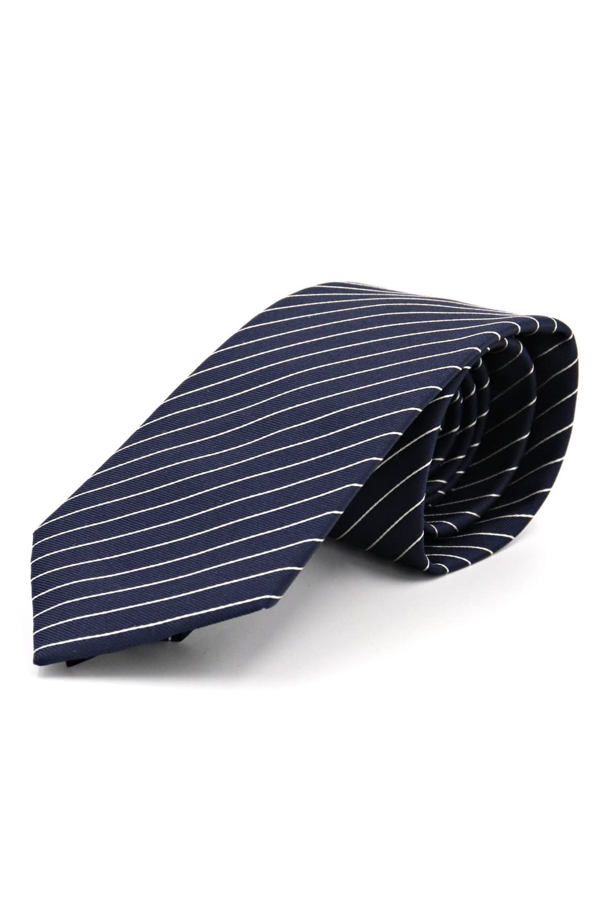 EMPORIO ARMANI ΓΡΑΒΑΤΑ ΡΙΓΕ MΠΛΕ-ΑΣΗΜΙ