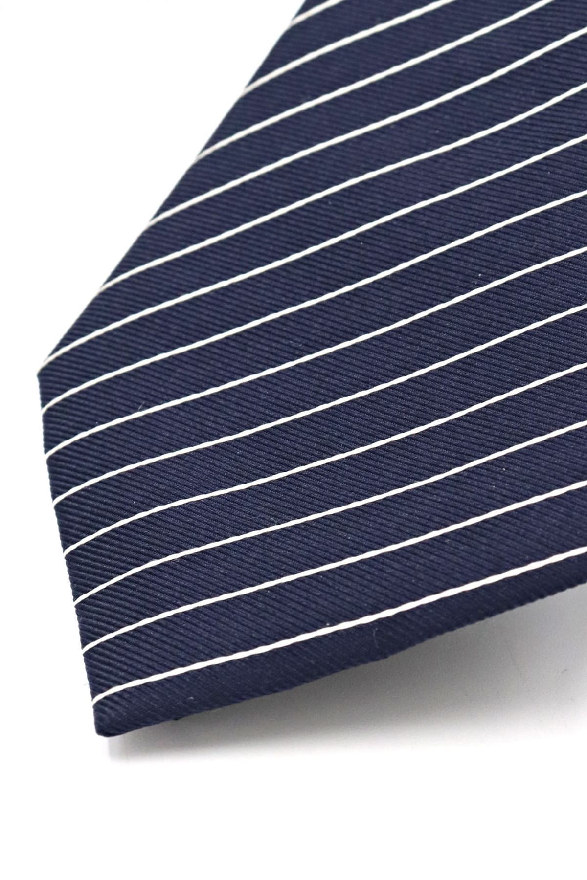 EMPORIO ARMANI ΓΡΑΒΑΤΑ ΡΙΓΕ MΠΛΕ-ΑΣΗΜΙ