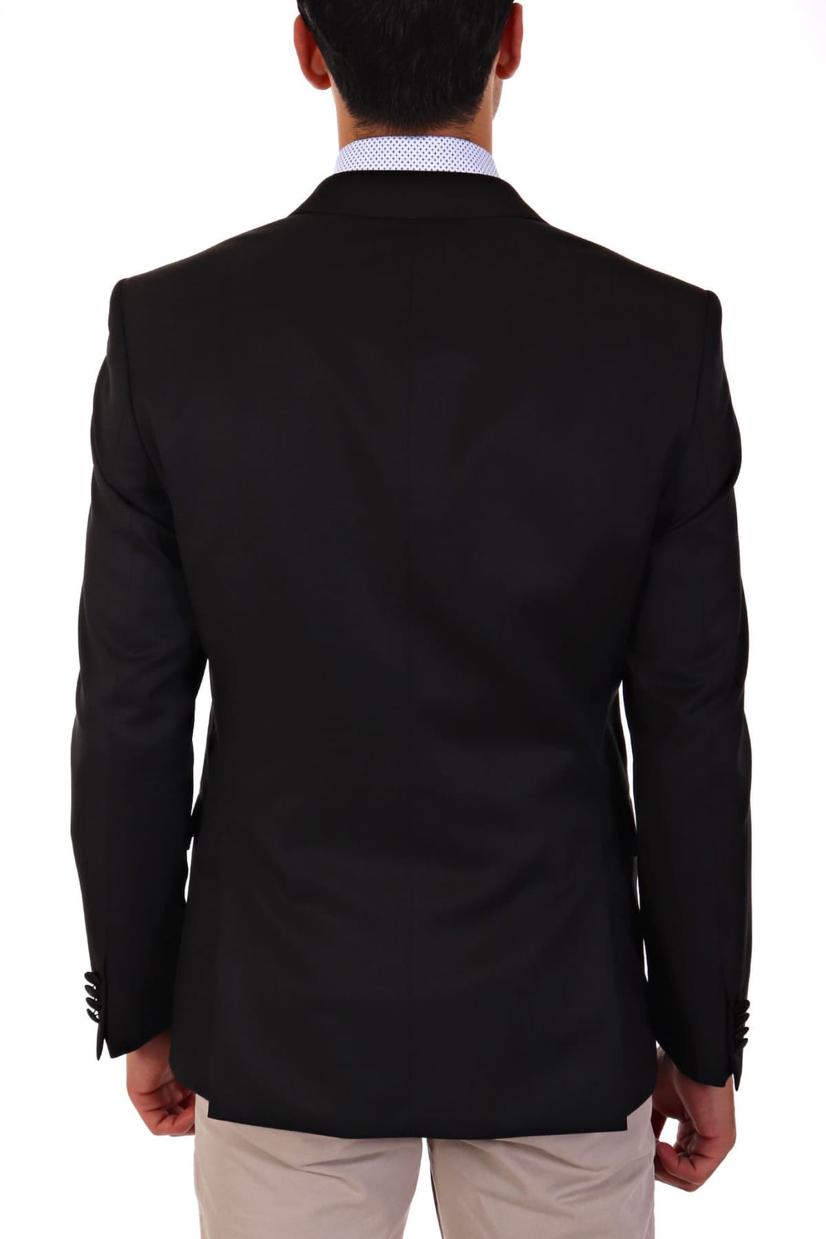 BOSS ΣΑΚΑΚΙ ΚΟΥΣΤΟΥΜΙΟΥ ΣΜΟΚΙΝ PEAK LAPEL H-HUGE-TUX-N-B1 SLIM FIT ΜΑΥΡΟ