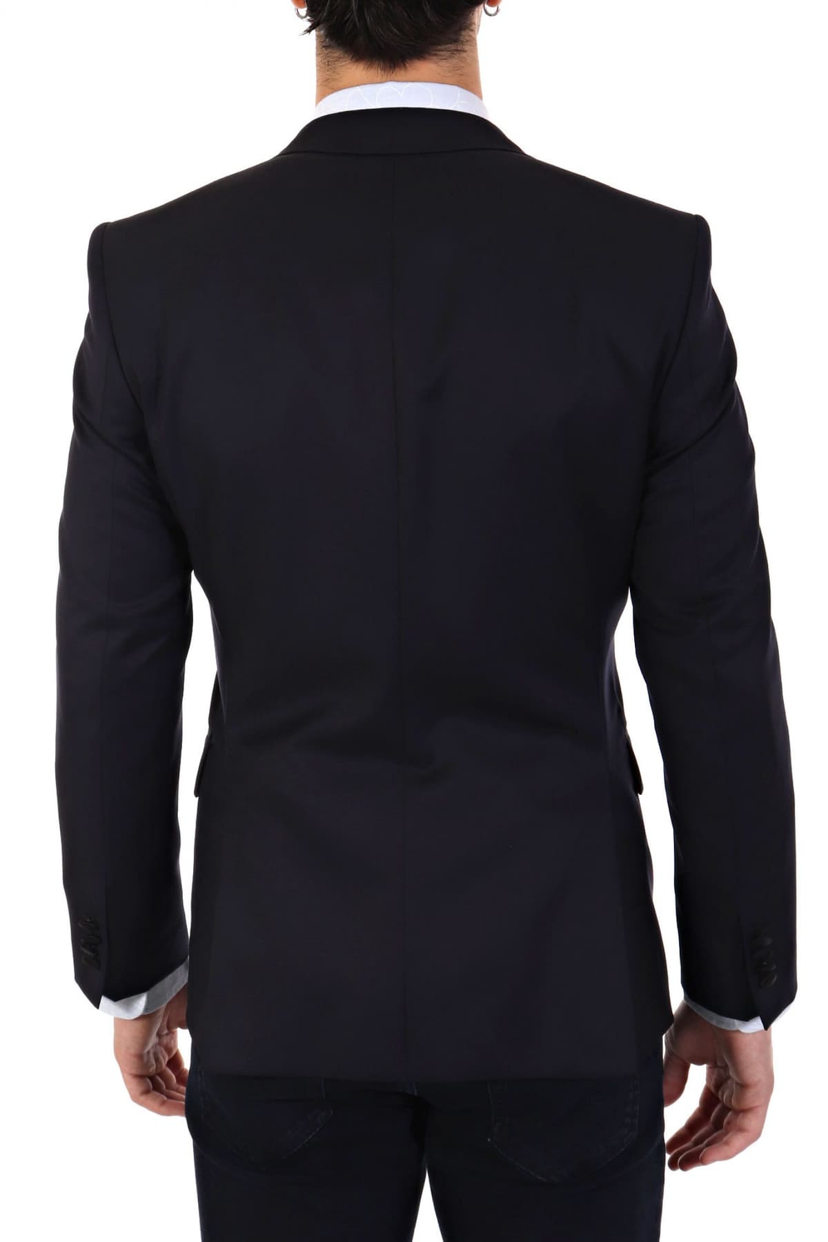 BOSS ΣΑΚΑΚΙ ΚΟΥΣΤΟΥΜΙΟΥ ΣΜΟΚΙΝ PEAK LAPEL H-HUGE-TUX-N-B1 SLIM FIT ΜΠΛΕ