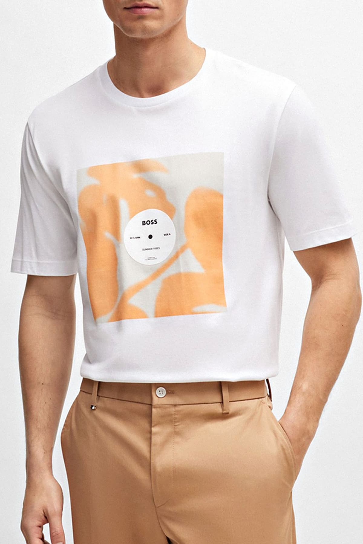 BOSS T-SHIRT JERSEY TIBURT 388 ΛΕΥΚΟ