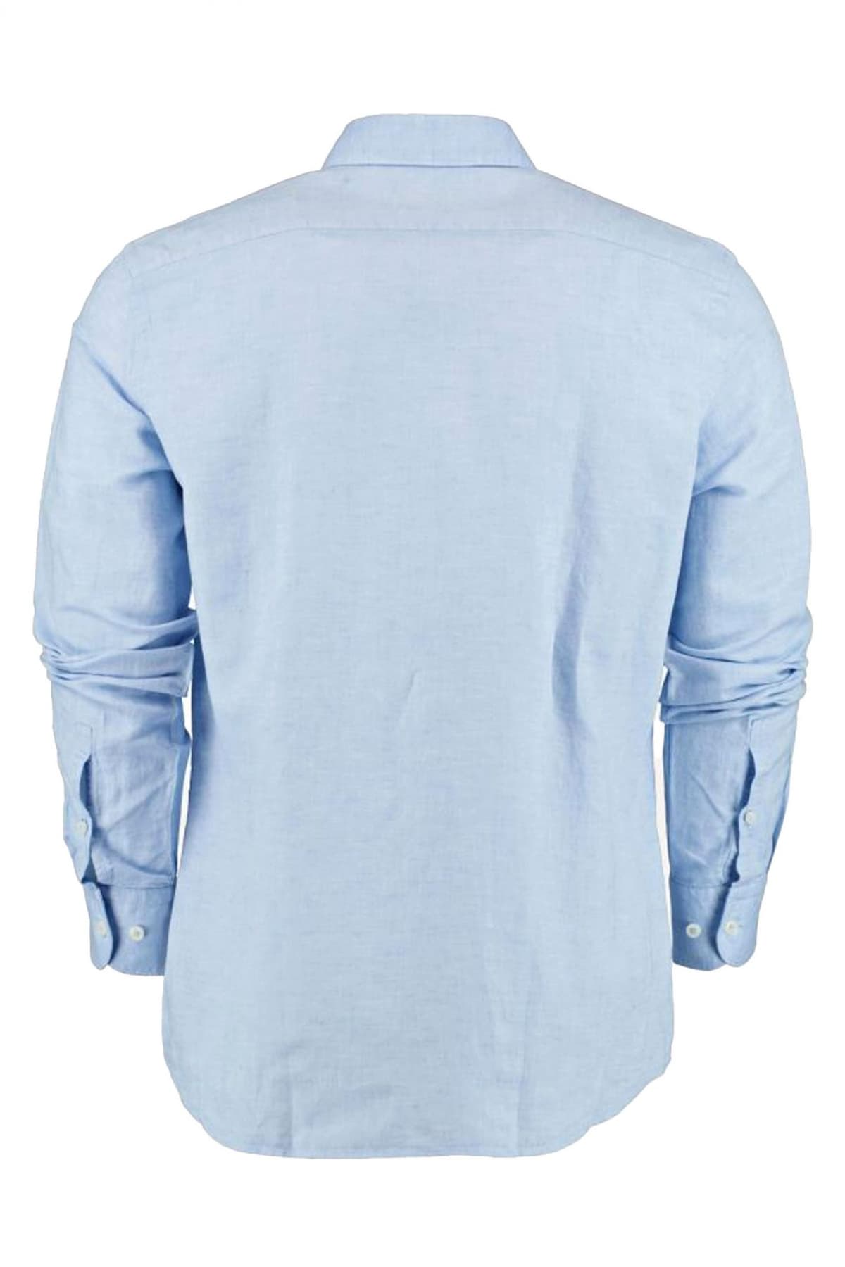 BOSS ΠΟΥΚΑΜΙΣΟ ΛΙΝΟ CASUAL FIT C-HAL-KENT-C4-222 ΣΙΕΛ