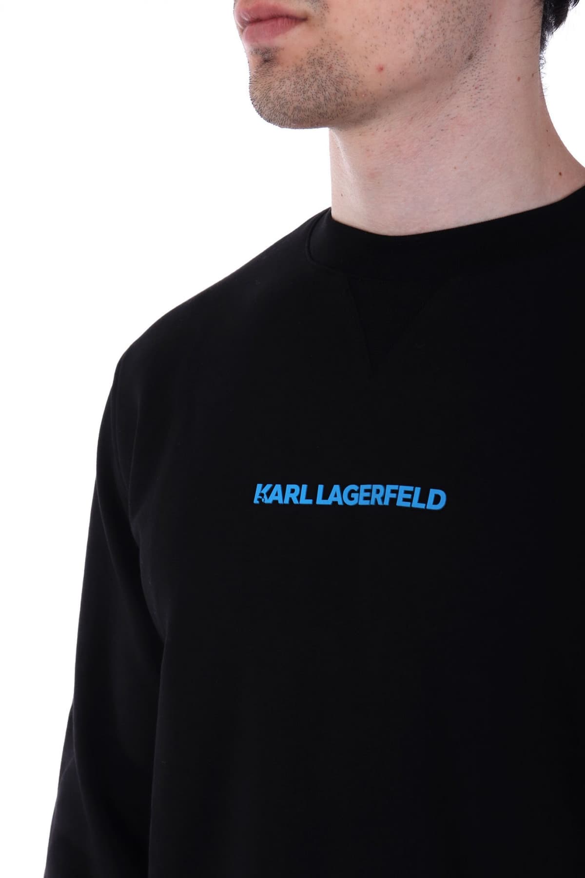 KARL LAGERFELD ΦΟΥΤΕΡ CREW NECK LOGO ΜΑΥΡΟ