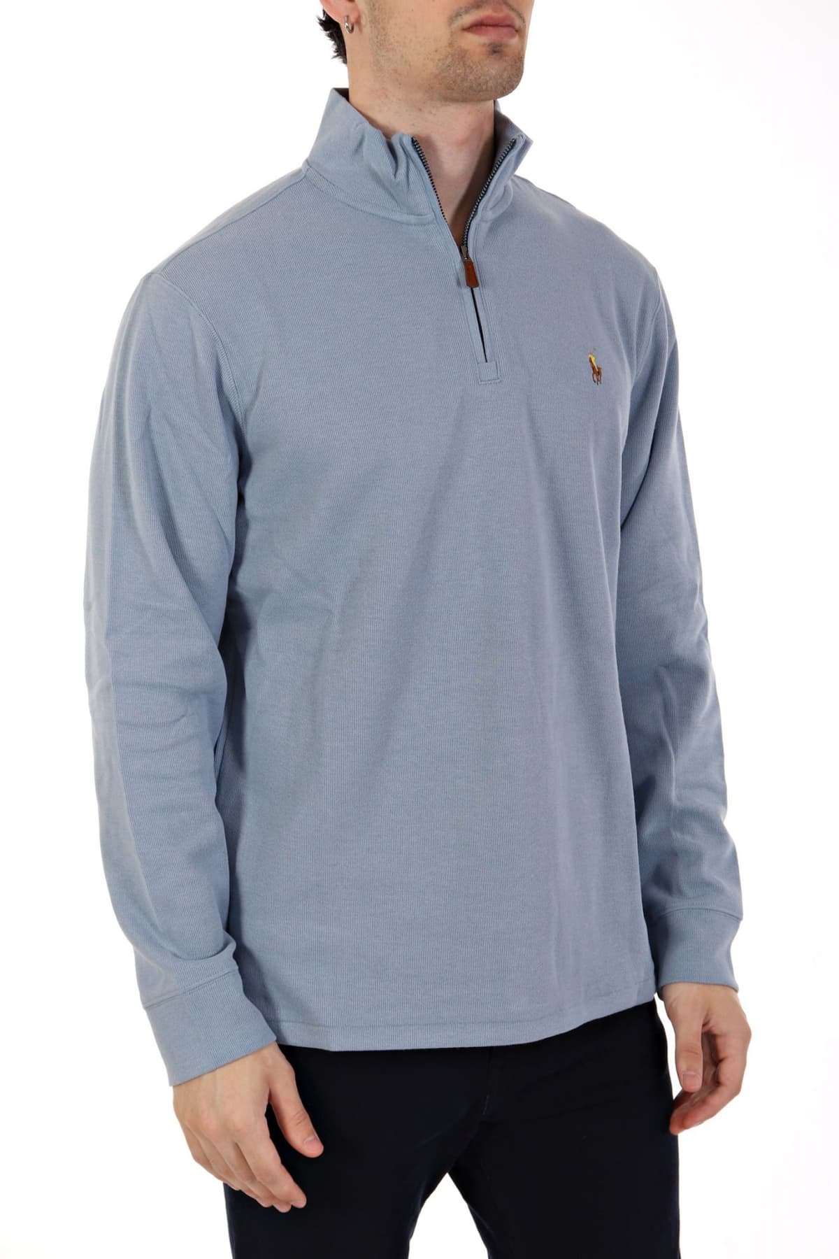 RALPH LAUREN ΦΟΥΤΕΡ HALFZIP LOGO ΣΙΕΛ