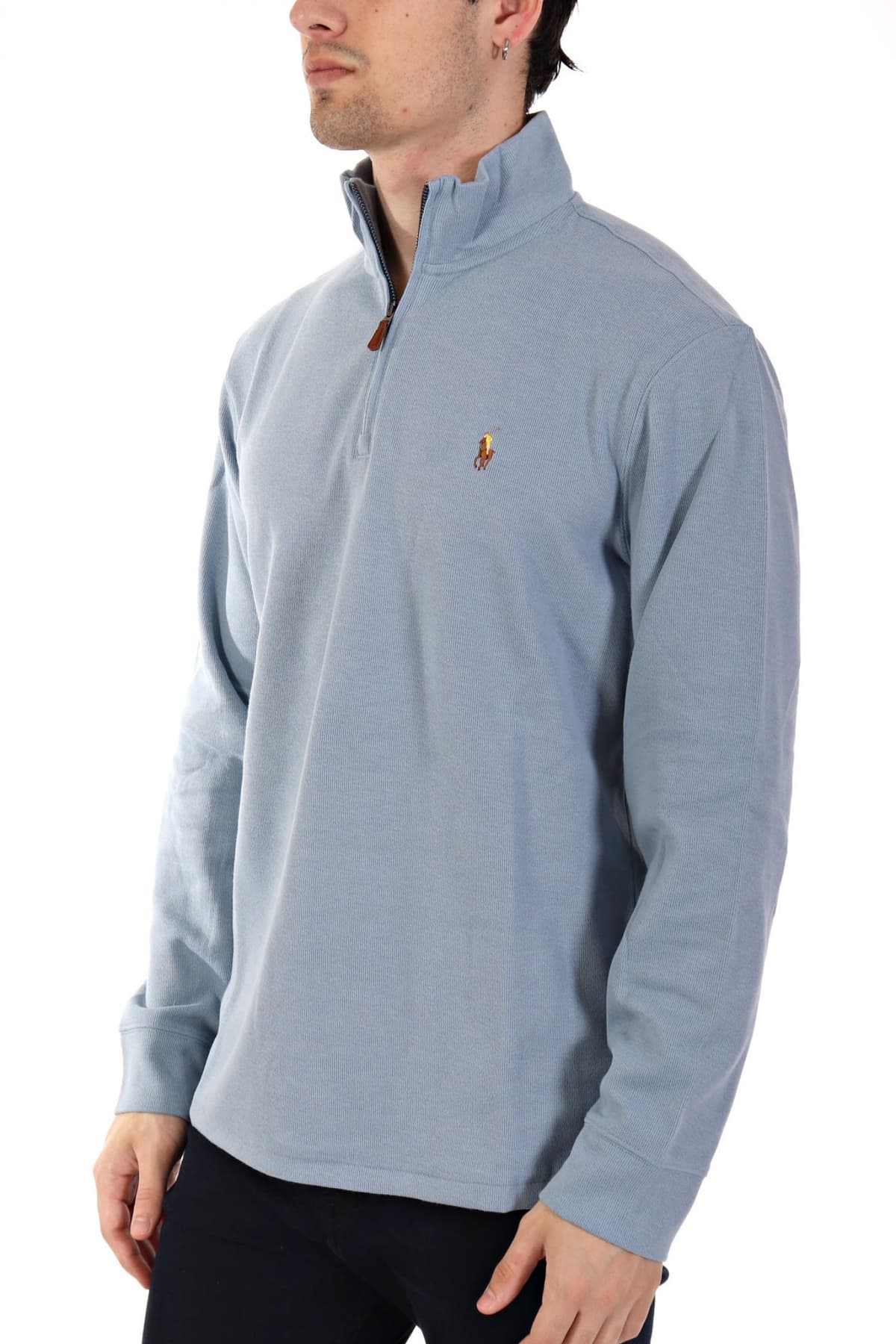 RALPH LAUREN ΦΟΥΤΕΡ HALFZIP LOGO ΣΙΕΛ
