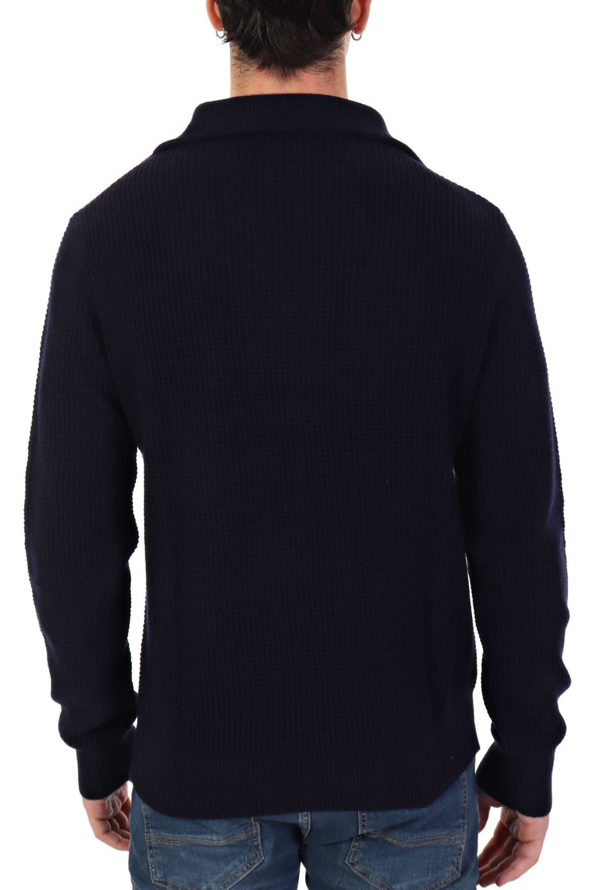 RALPH LAUREN ΠΛΕΚΤΟ HALFZIP LOGO ΜΠΛΕ